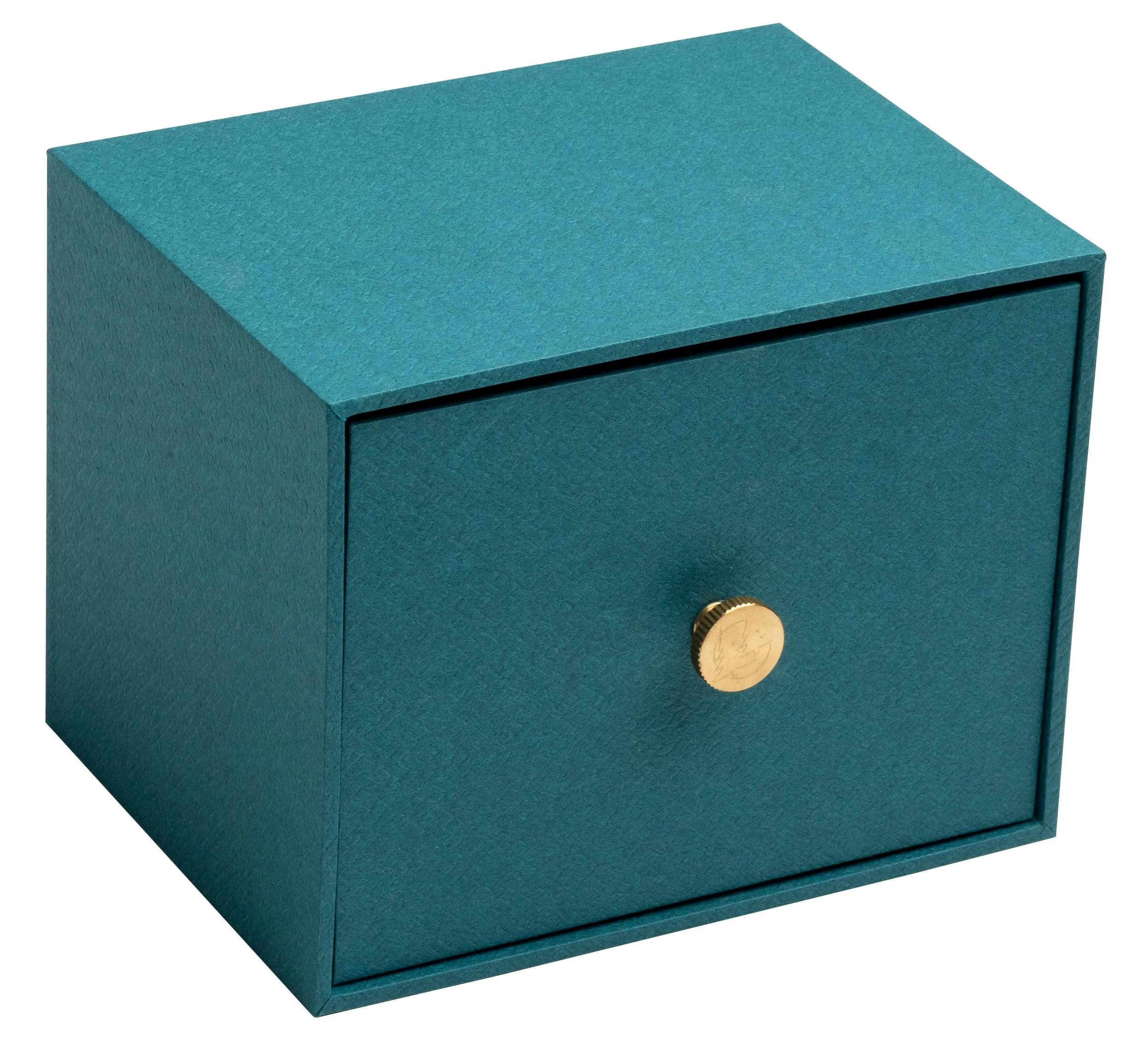 EXACOMPTA Dokumententasche 2x Schubladenbox für Foto Karteikarten 14x177x134cm Bleu canard 78603E, Boxen, Stiftebox