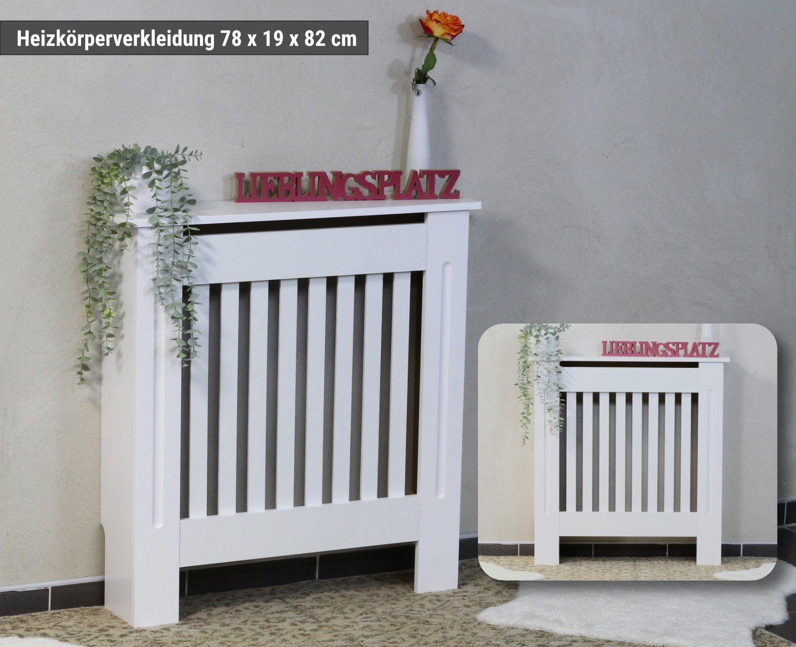 HAGO Heizkörperthermostat Heizungsverkleidung Heizkörperabdeckung Abdeckung günstig online kaufen