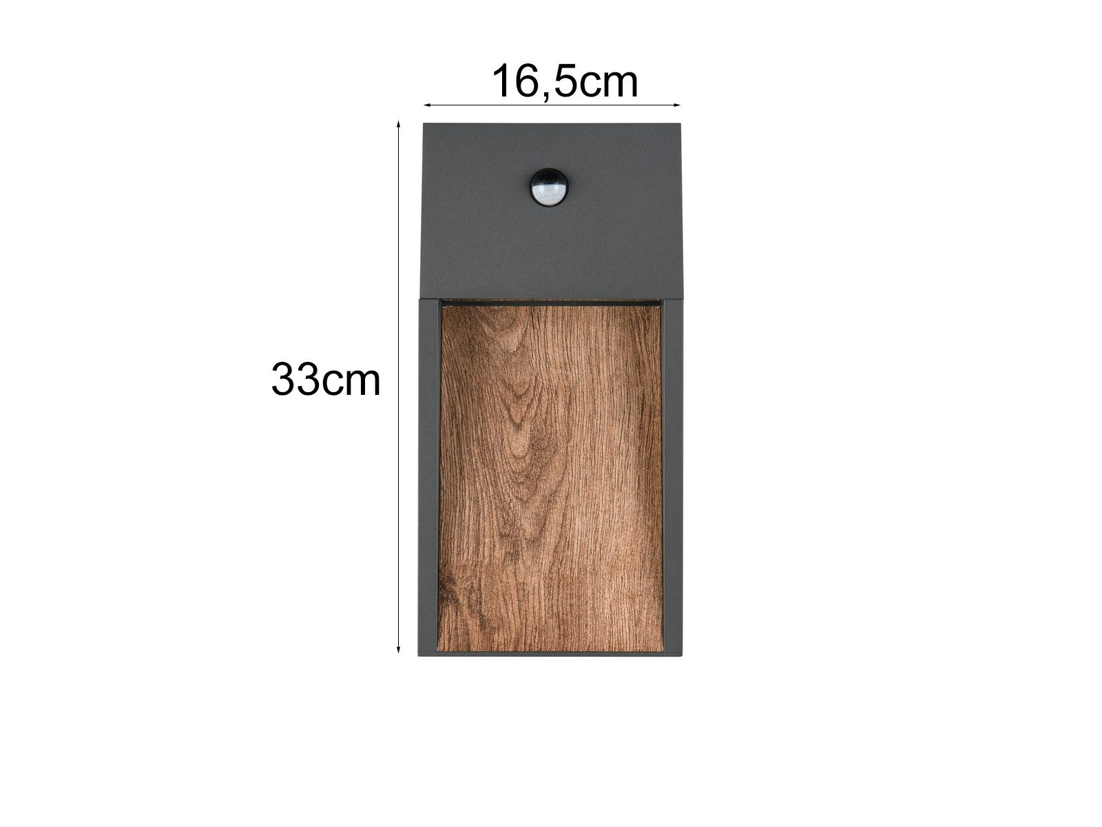 TRIO Leuchten LED Außen-Wandleuchte, Bewegungsmelder, LED fest integriert, warmweiß, 2er Set Fassadenbeleuchtung Hauswand Hausbeleuchtung Außen, Höhe 33cm
