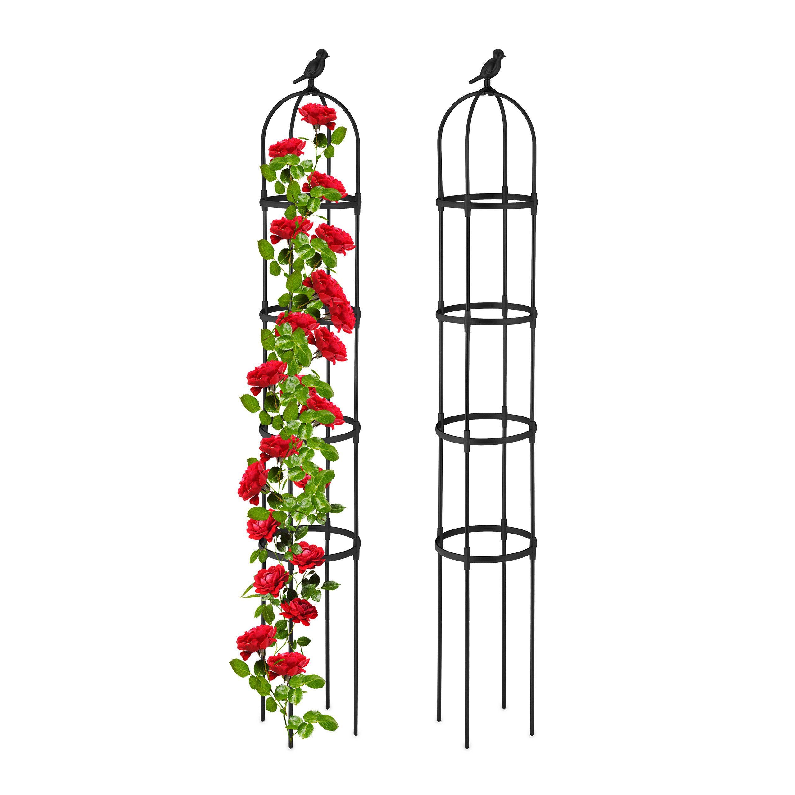 relaxdays Rankhilfe 188 cm hoch 2er Set, 2 St.