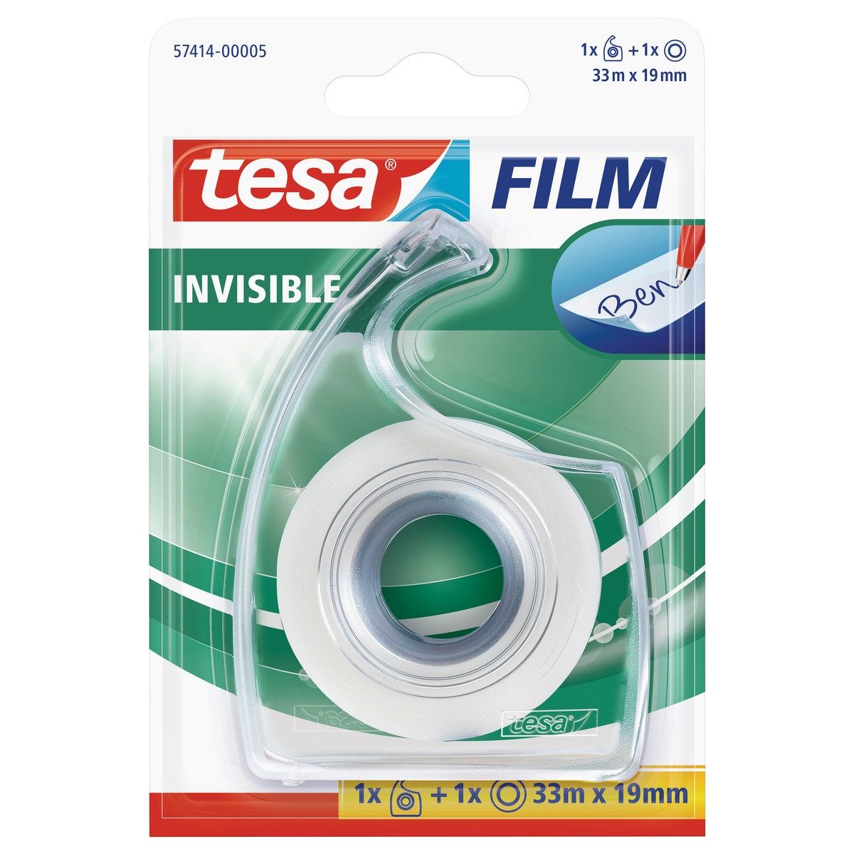 tesa Klebeband tesa Handabroller mit Tesafilm Easy Cut 19mmx33m