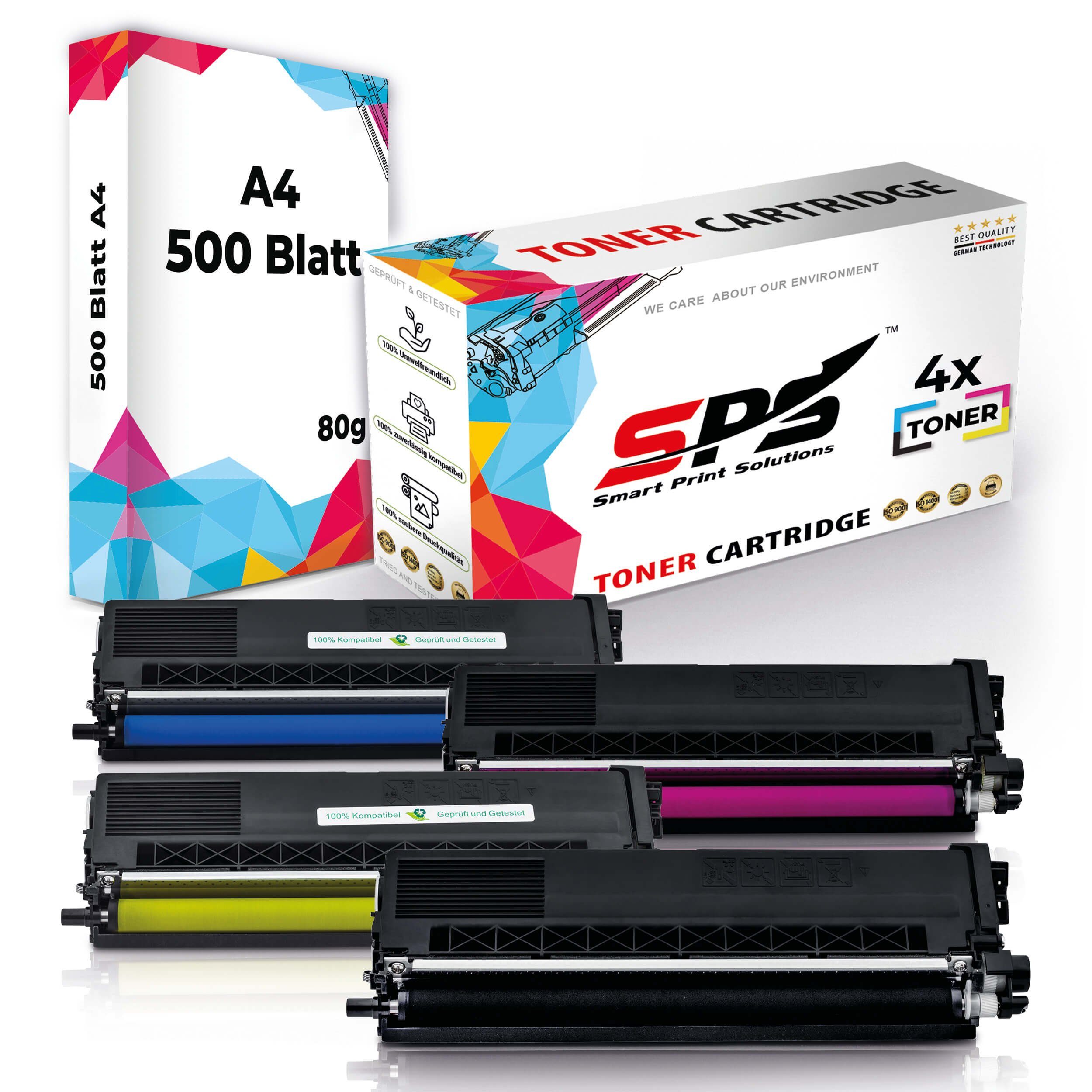 SPS Tonerkartusche Druckerpapier A4 + 4x Multipack Set Kompatibel für Brother MFC-9460 N, (5er Pack)