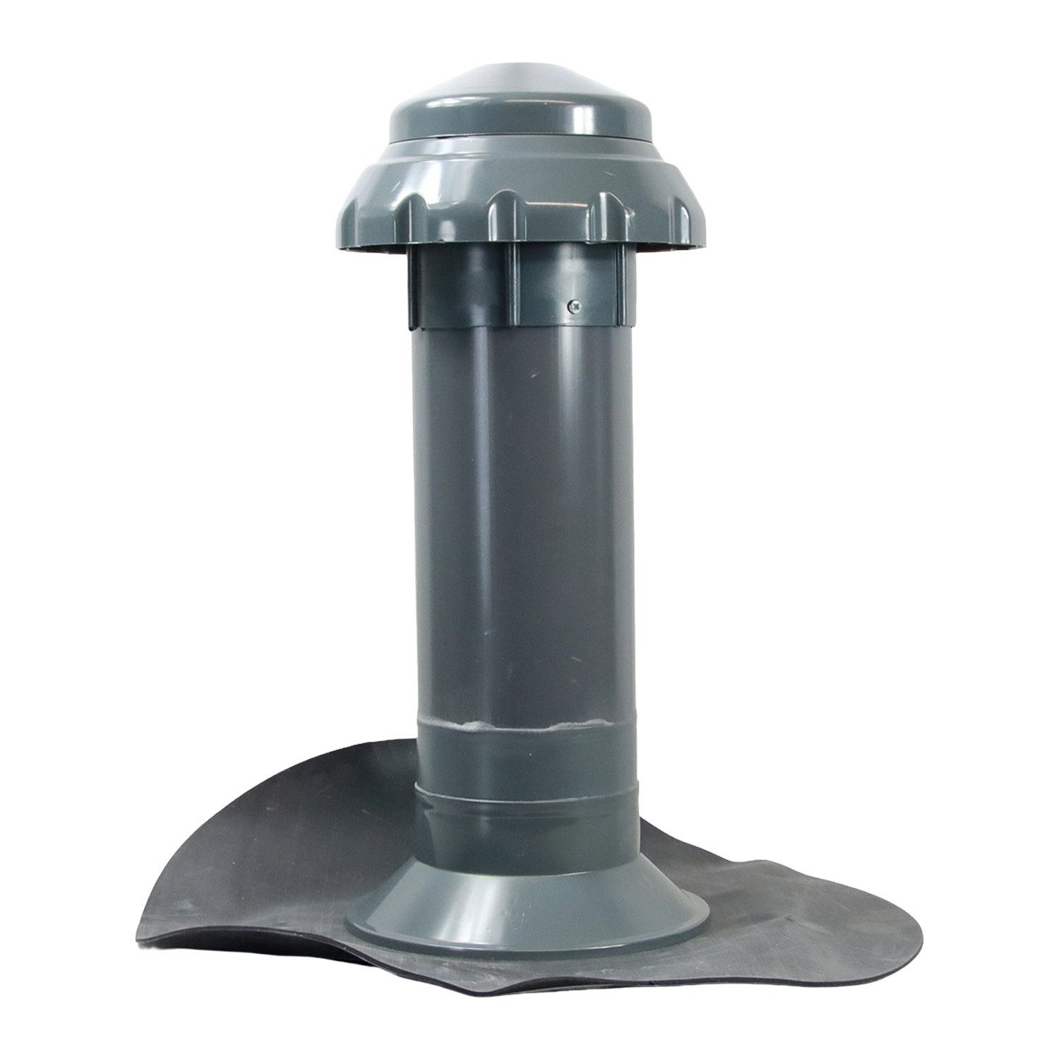 FLECK Dachdurchführung 4 in 1 Flachdachlüfter CLASSIC + KWA inkl. Elvate SA-Flashing, Spezial-Hart-PVC