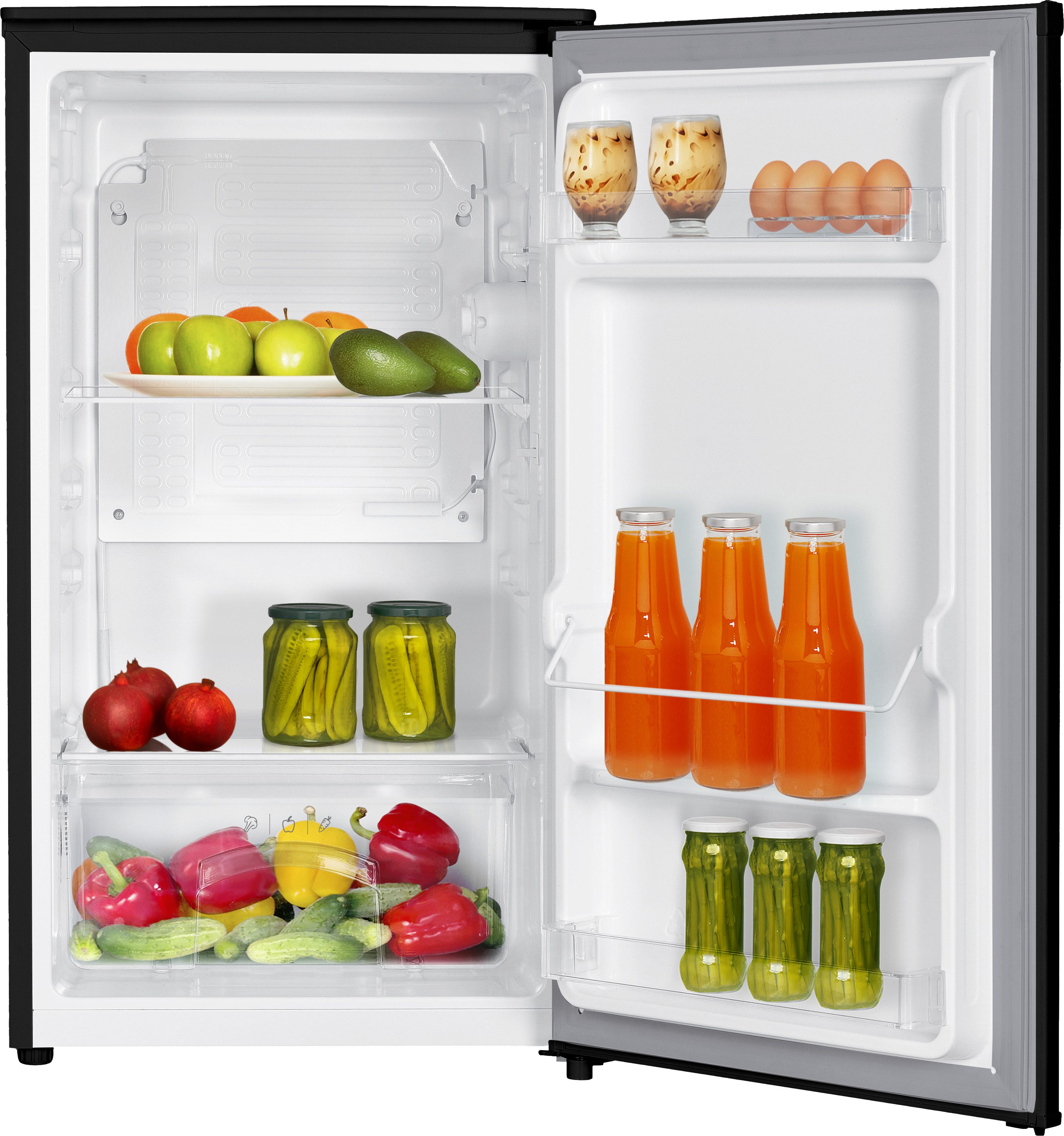 Amica Vollraumkühlschrank VKS 351 160 SW, 85 cm hoch, 48 cm breit, Klein, leise, clever: der Kühlschrank für überall