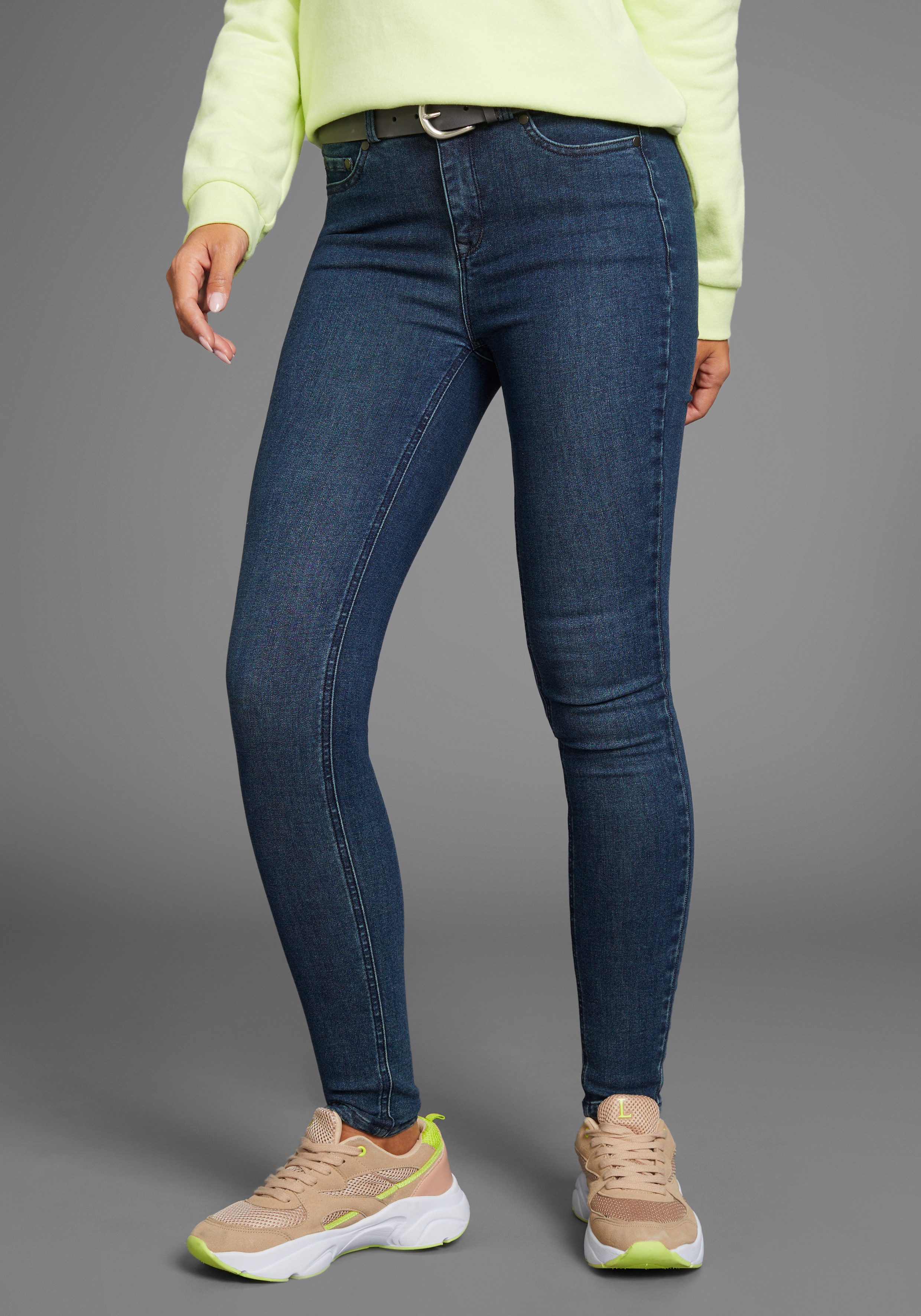 Arizona Skinny-fit-Jeans Ultra Soft hohe Leibhöhe, günstig online kaufen