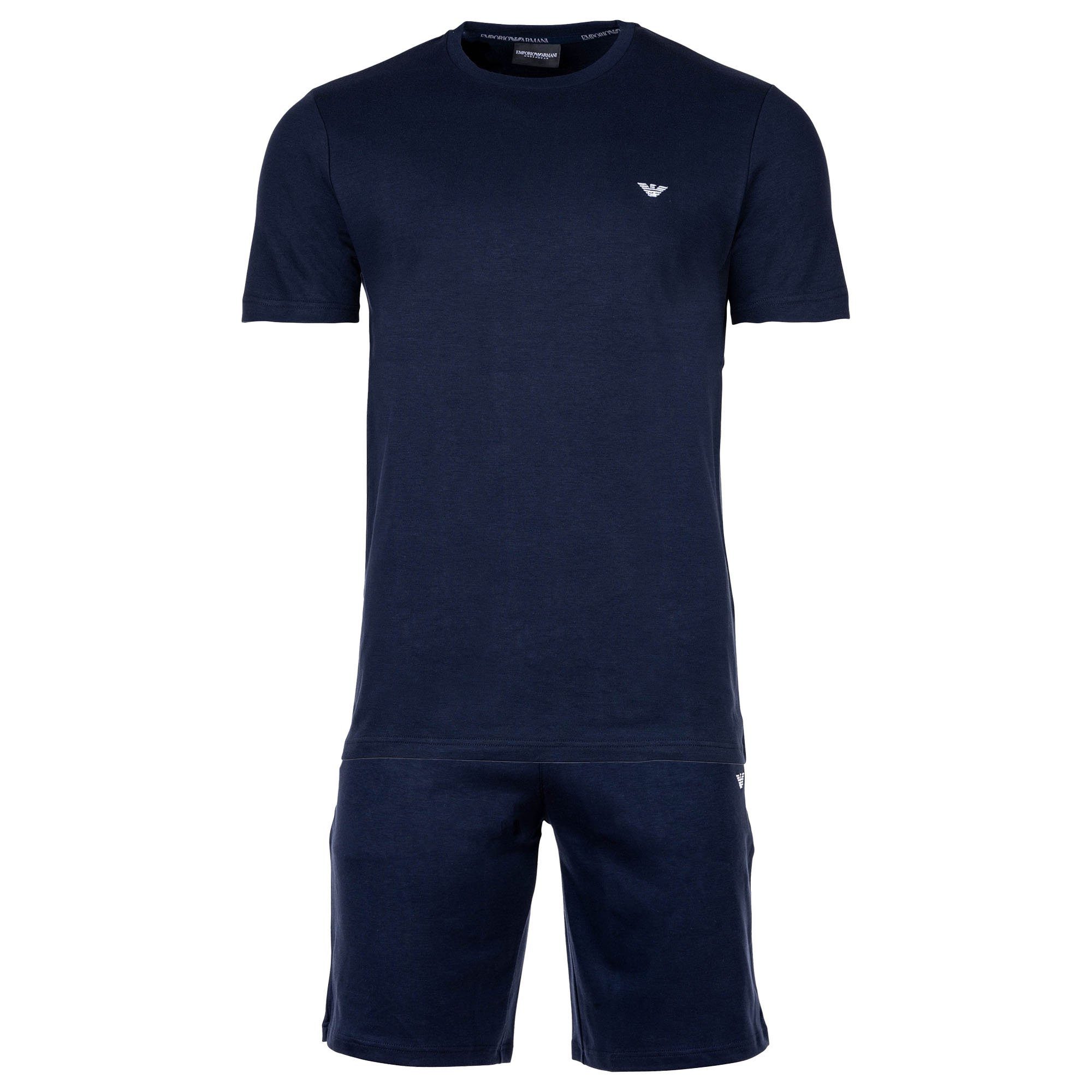 Emporio Armani Pyjama Herren Pyjama Baumwolle günstig online kaufen