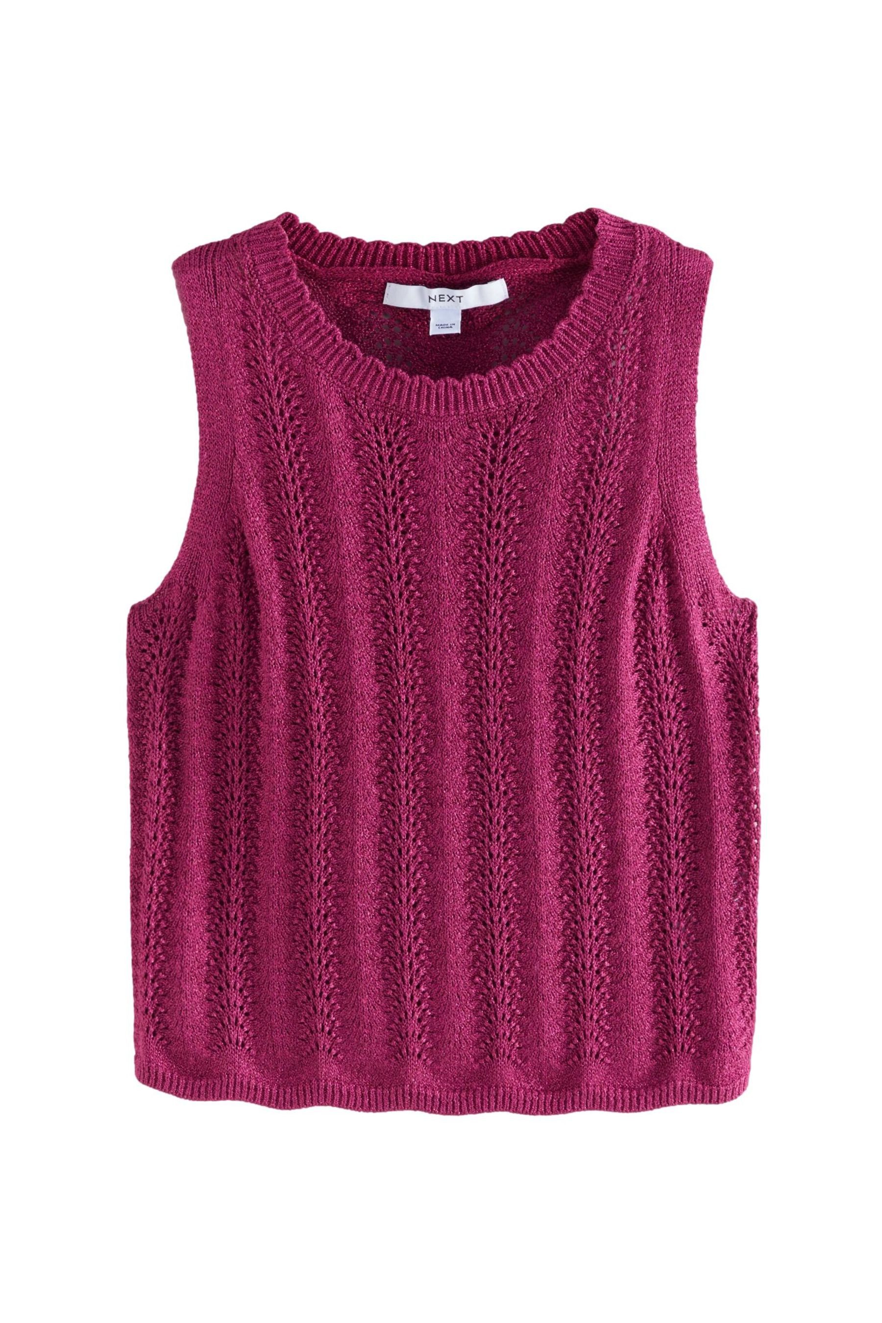 Next Stricktop Glitzerndes Tanktop mit Ziernähten günstig online kaufen