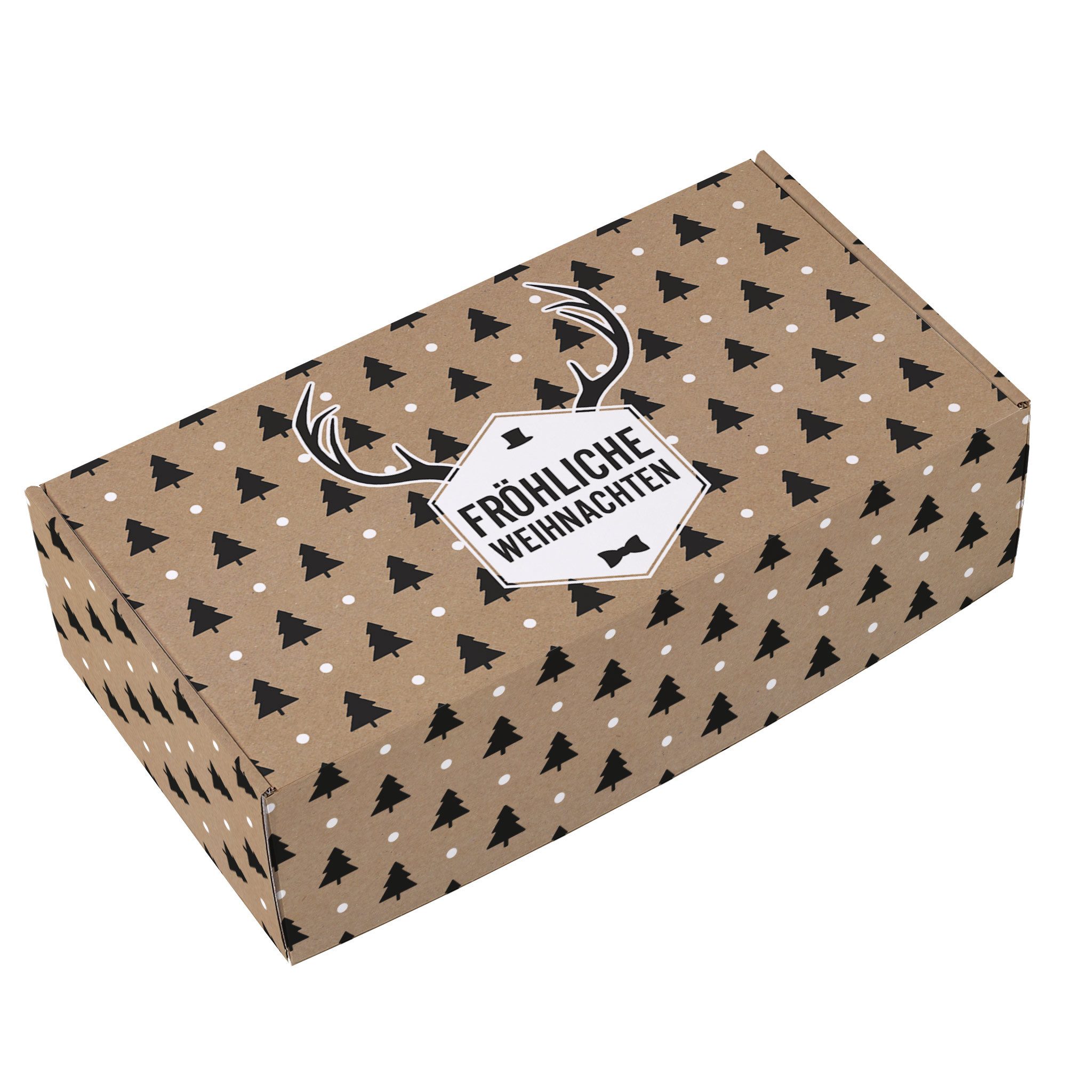 Herz & Heim Geschenkbox für Weihnachtsgeschenke - Geschenkverpackung zu Weihnachten, viele Motive zur Auswahl