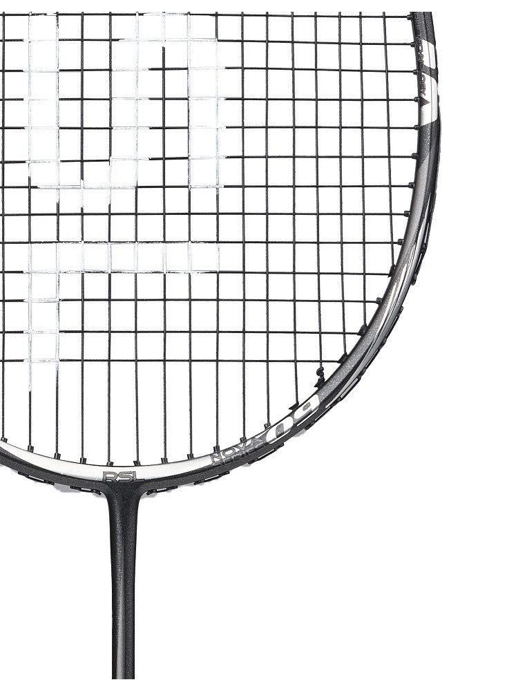 RSL Badmintonschläger Nova 09 (kopflastig, flexibel) silber - besaitet, Gewichtsklasse: 4U/G5