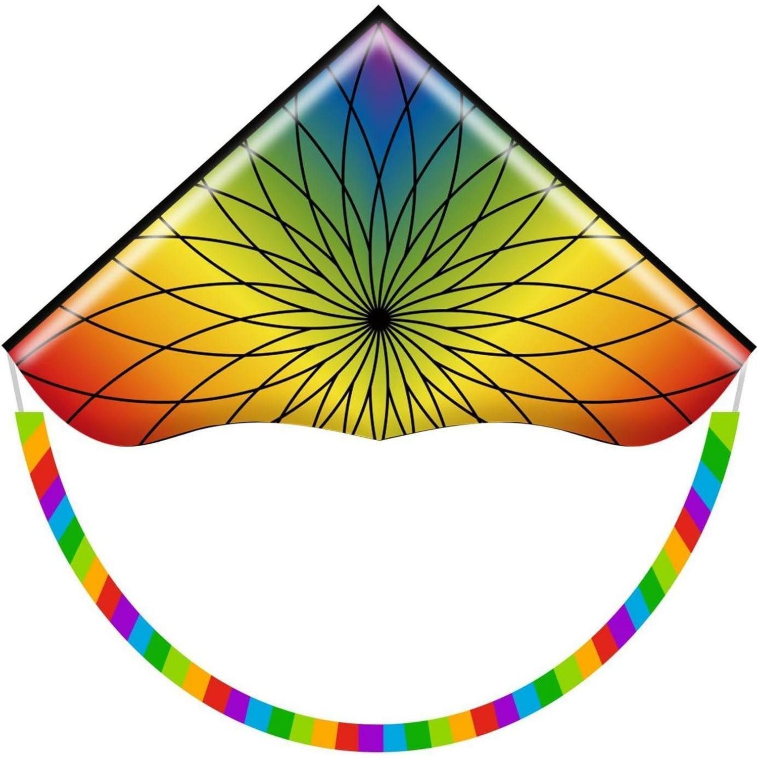 LuxusKollektion Kite Drachen Delta Kinder Erwachsene Anfänger Leine Flower