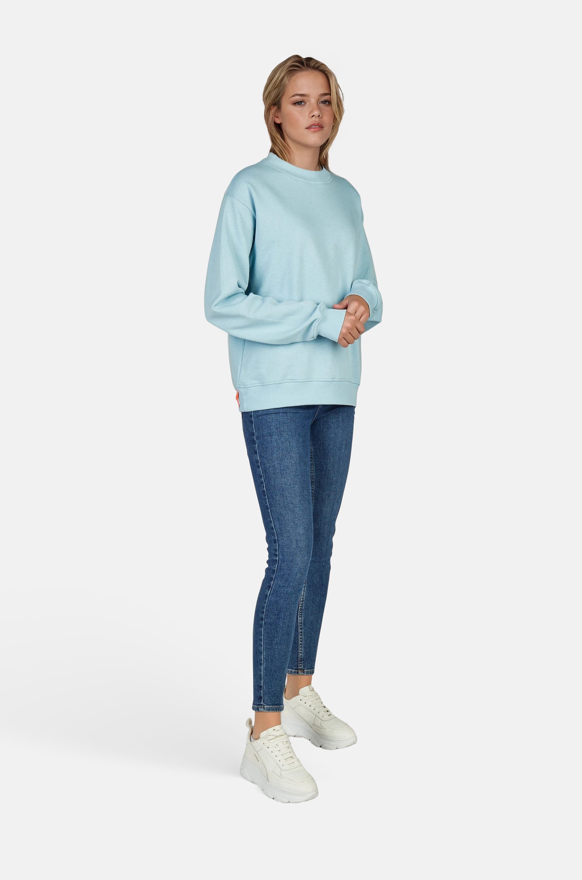 salzhaut Sweatshirt VEBIESTERN Damen Relaxed-Fit salzhaut Pullover – bequemer Fit und nordisch klares Design