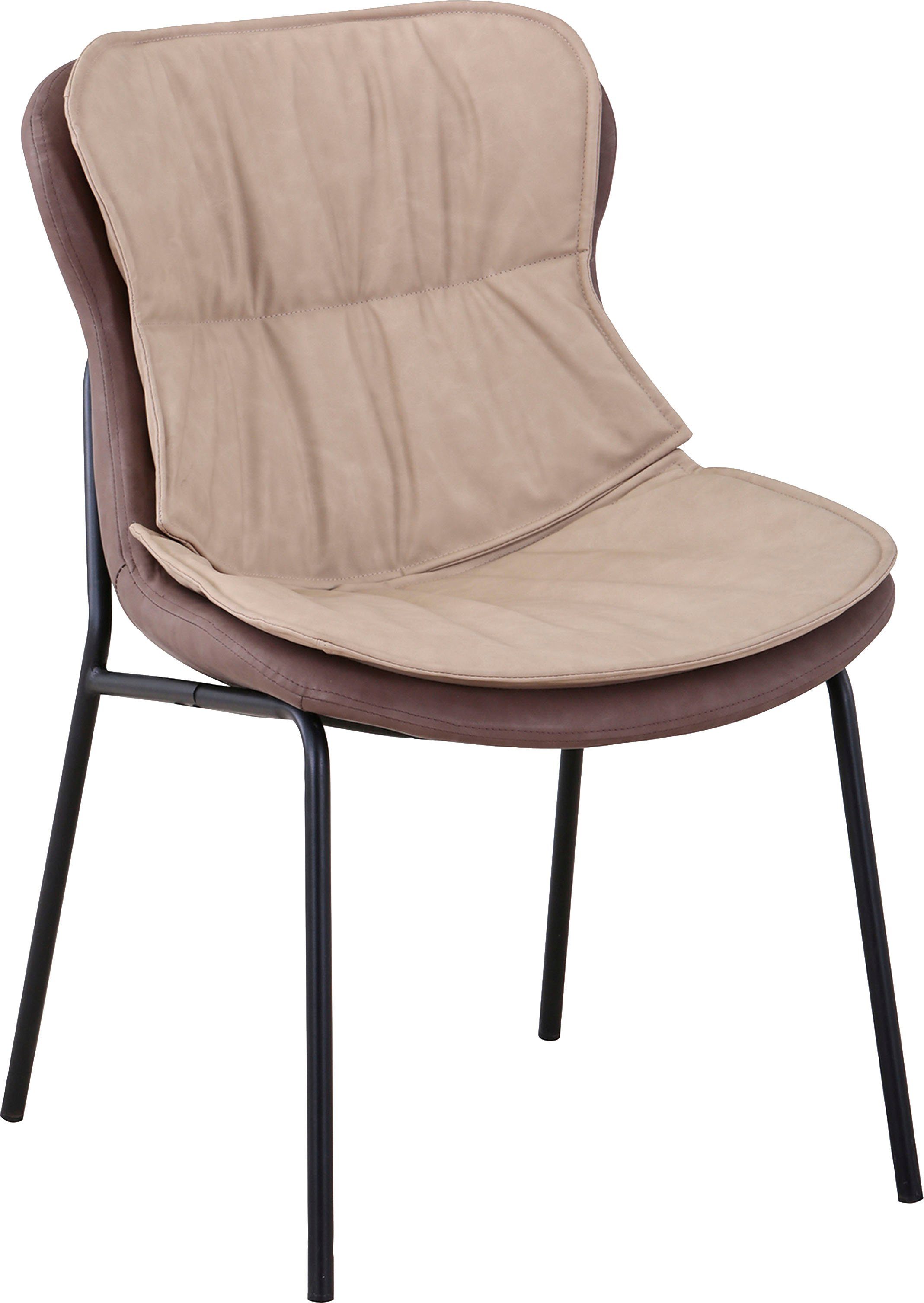 Kayoom Polsterstuhl (1 St), pflegeleicht, bequem, angenehme Sitzfläche, mit trendigen Ziernähten