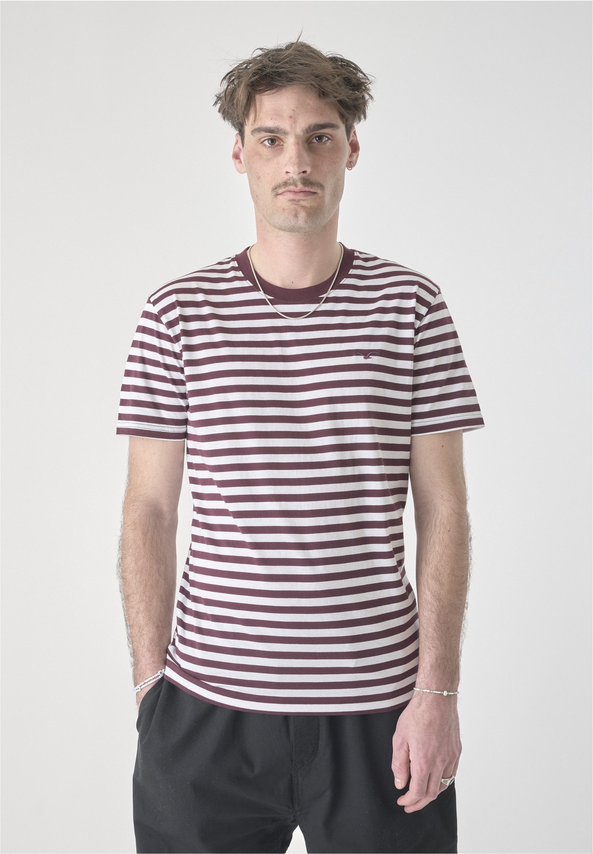 Cleptomanicx T-Shirt Ligull Stripe mit modischem Streifen-Muster