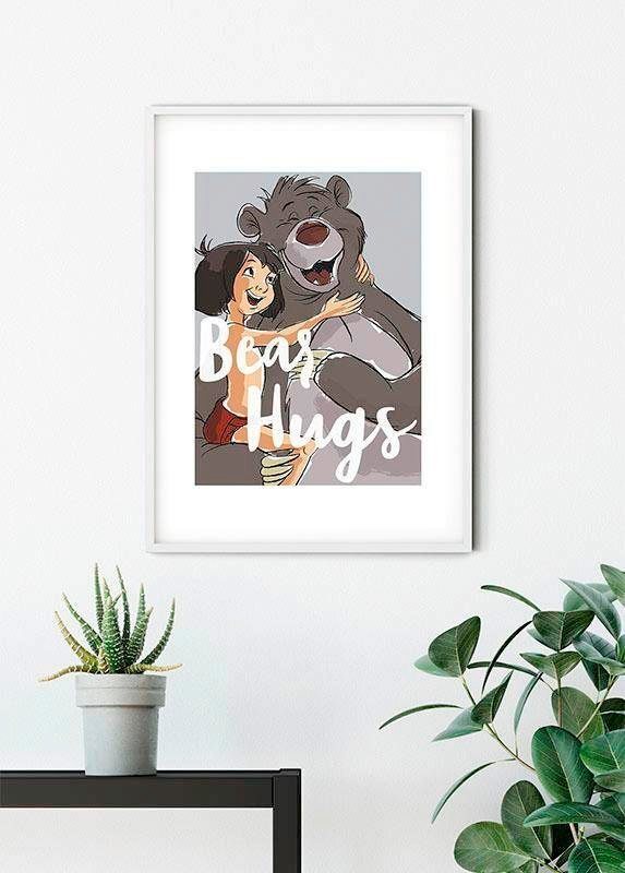 Komar Poster Bear Hug, Disney (1 St), Kinderzimmer, Schlafzimmer, Wohnzimmer