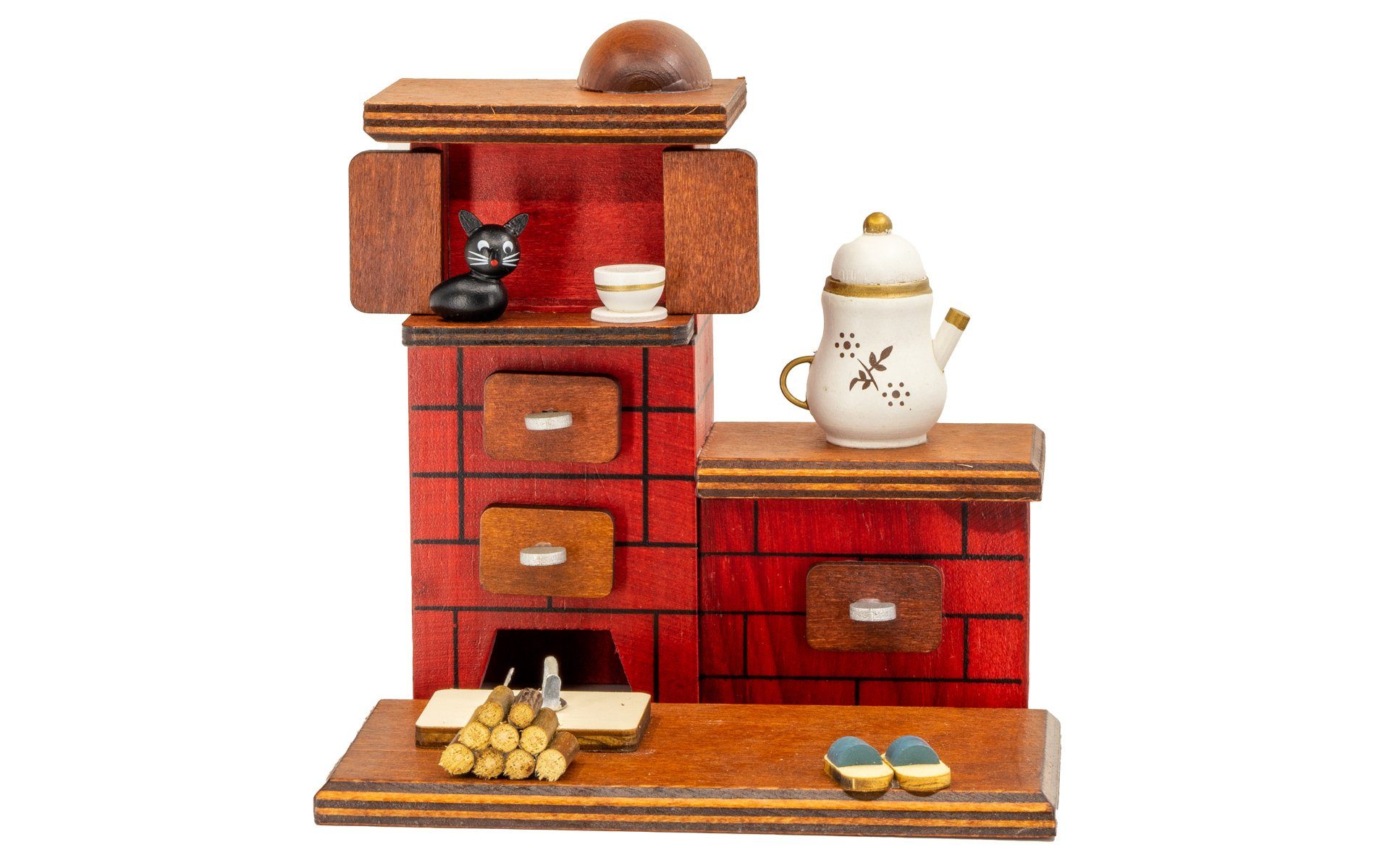 Kaladia Räuchermännchen 30213-16, Teekanne, Holz Räucherfigur - für Räucher günstig online kaufen