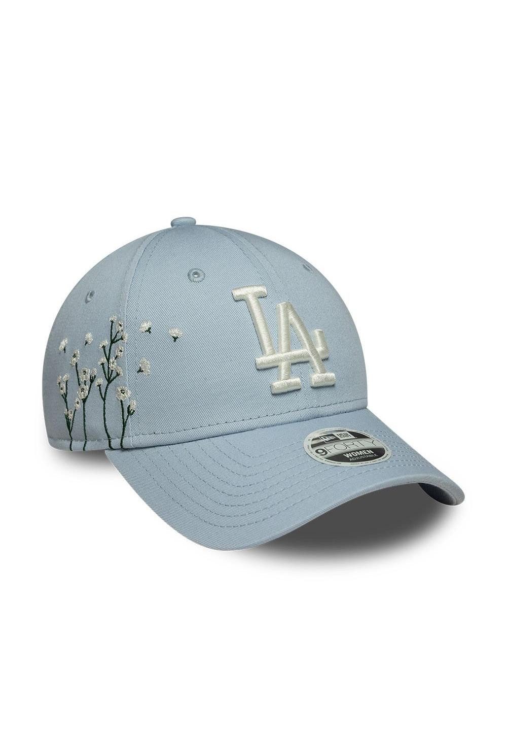 Baseball Cap Los Angeles Dodgers New Era MLB Floral Icon 9Forty Women Cap Hellblau