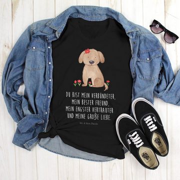 Mr. & Mrs. Panda T-Shirt Hund Hundedame - Schwarz - Geschenk, Tierliebhaber, Geburstag, niedli (1-tlg)