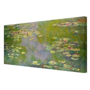 Bilderdepot24 Leinwandbild Kunstdruck Claude Monet Grüne Seerosen grün Bild auf Leinwand XXL, Bild auf Leinwand; Leinwanddruck in vielen Größen