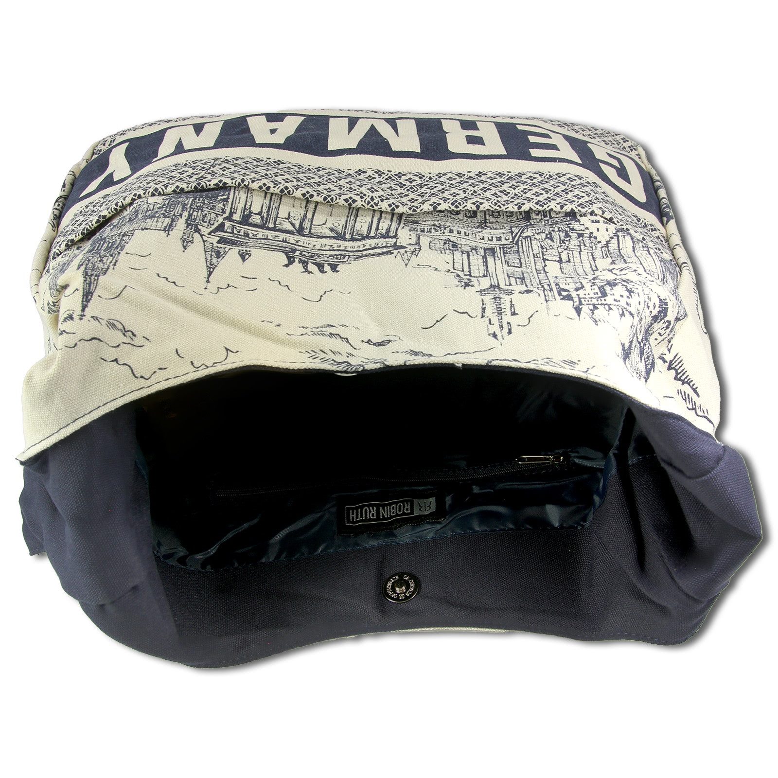 Robin Ruth Schultertasche Robin Ruth Schultertasche Baumwolle (Schultertasche), Damen, Jugend Schultertasche Baumwolle, Polyester, beige ca. 37 x 29cm