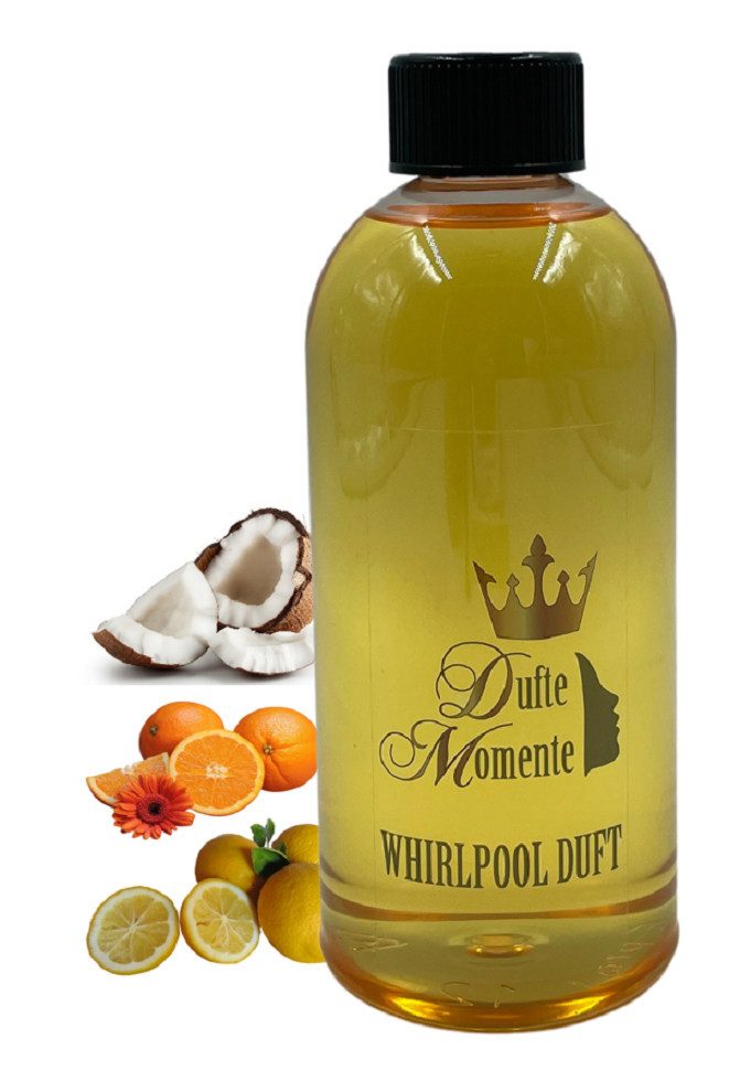 Dufte Momente Badezusatz Whirlpool Duft Kokos - Orange - Citrus 500ml, vegan und ohne Tierversuche, kein Schaum