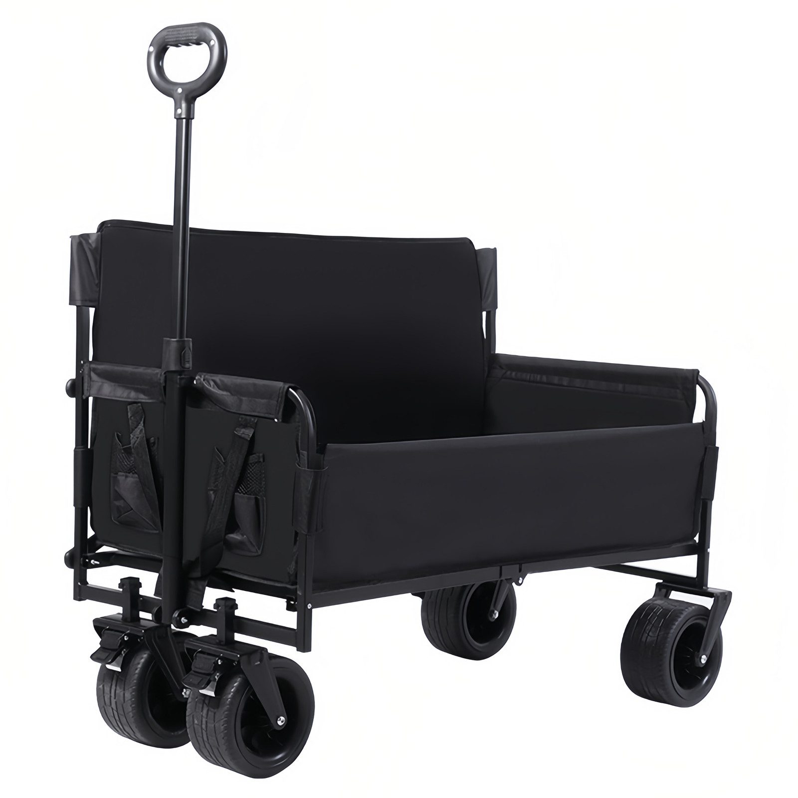 GLIESE Bollerwagen Verbesserter 3-in-1-Transportwagen Campingwagen Tragfähigkeit 380KG (packung, 1-tlg., Klappbarer Handwagen), Schnell bequeme Couch oder Liege, Griff-/Handgriff Länge verstellbar