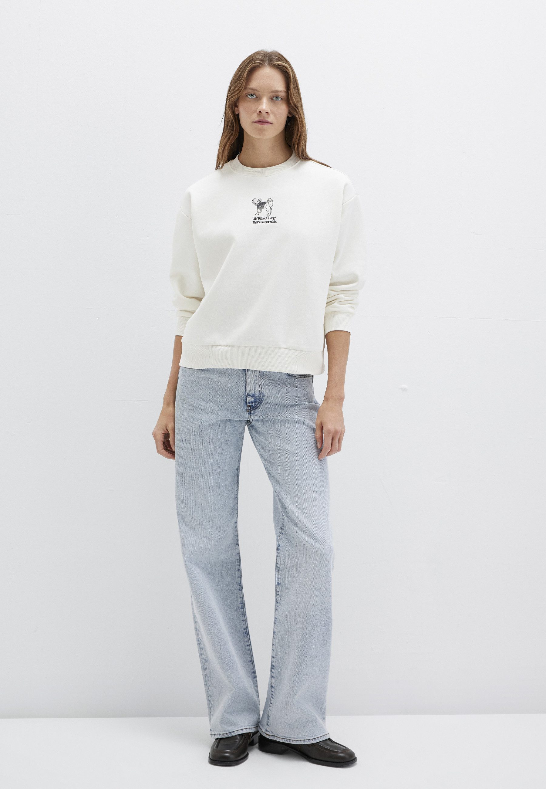 Mavi Rundhalspullover DOG PRINTED SWEATSHIRT Sweatshirt Rundhals