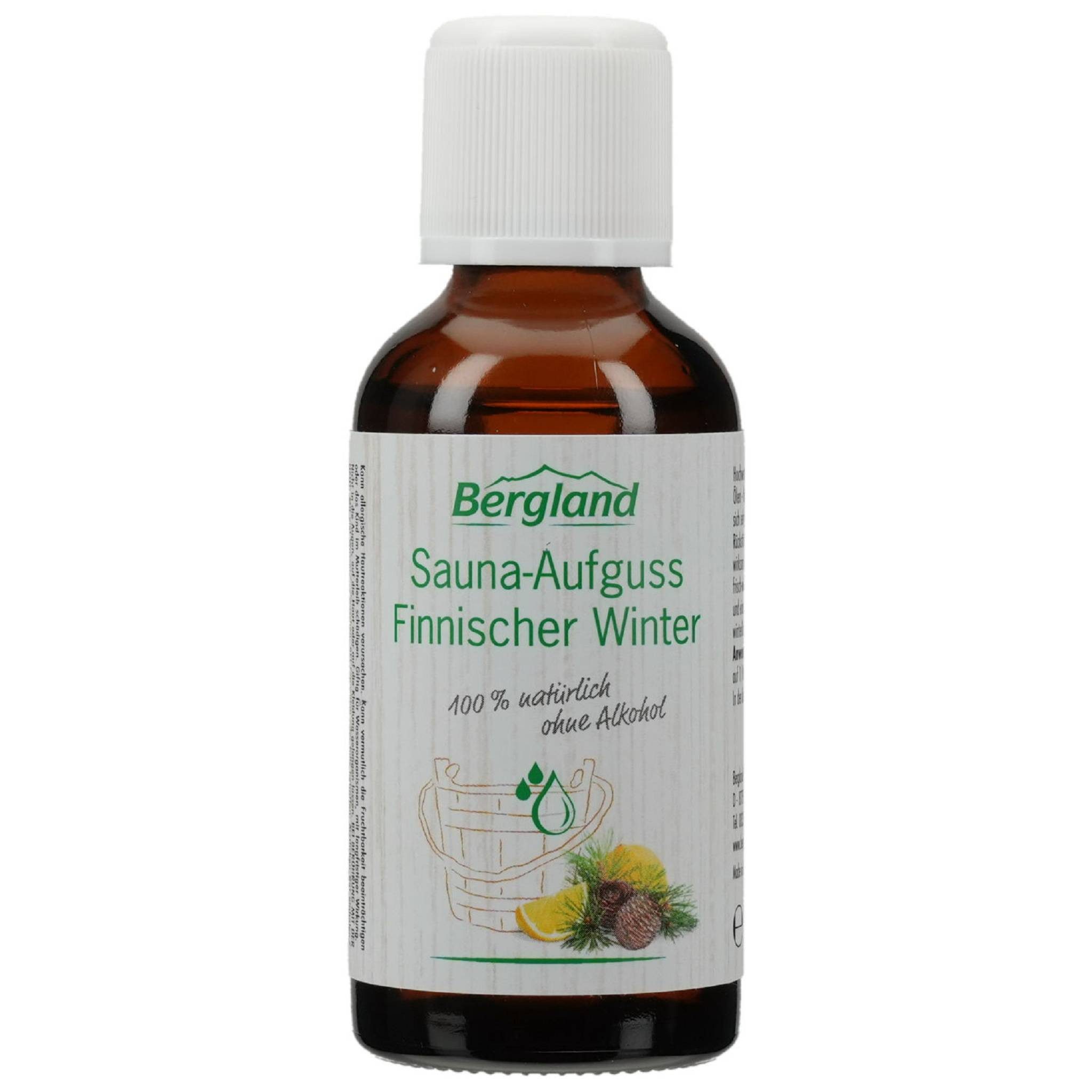 Bergland Sauna-Aufgussset Sauna Aufguss Konzentrat finnischer Winter 50ml