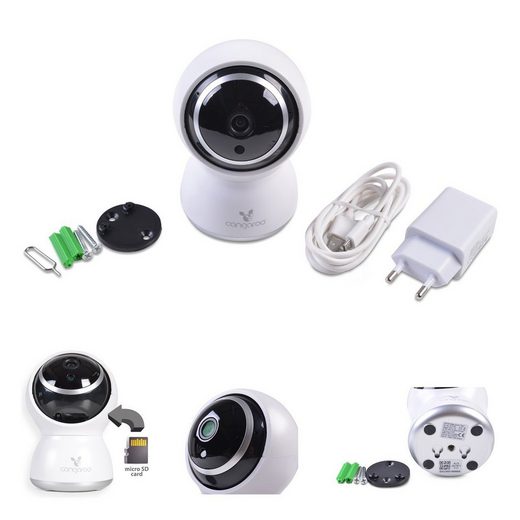 Cangaroo Video-Babyphone »Babyphone Teya«, 360° Drehung, Wi-Fi/Lan Kamera, LED-Infrarot-Nachsicht