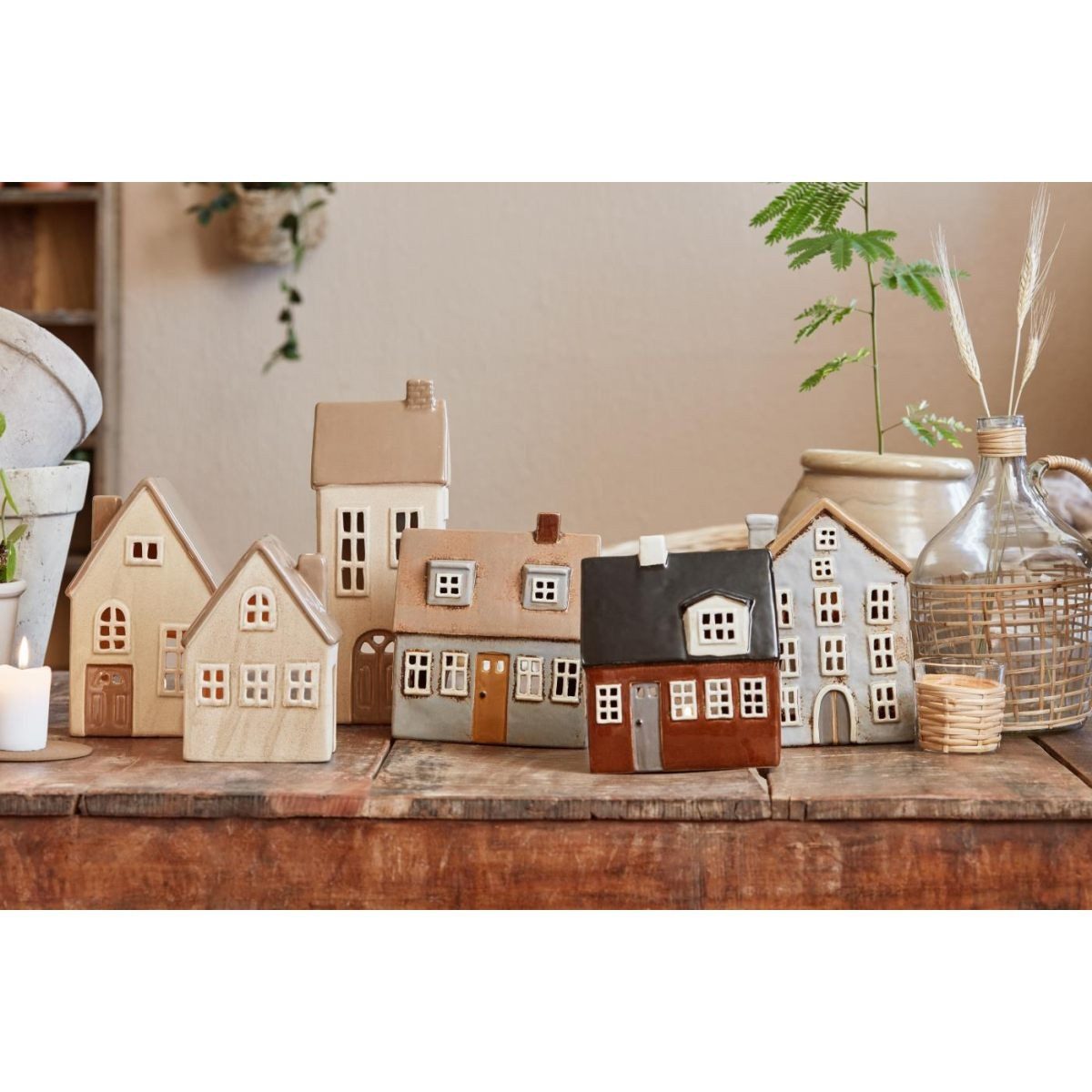 Ib Laursen Teelichthalter Teelichthaus Keramik Deko günstig online kaufen