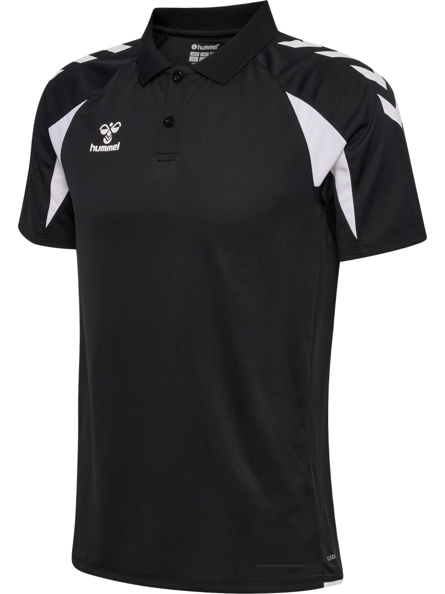 hummel Poloshirt hmlCORE 2.0 (100% rec. Polyester) schwarz/weiss Herren