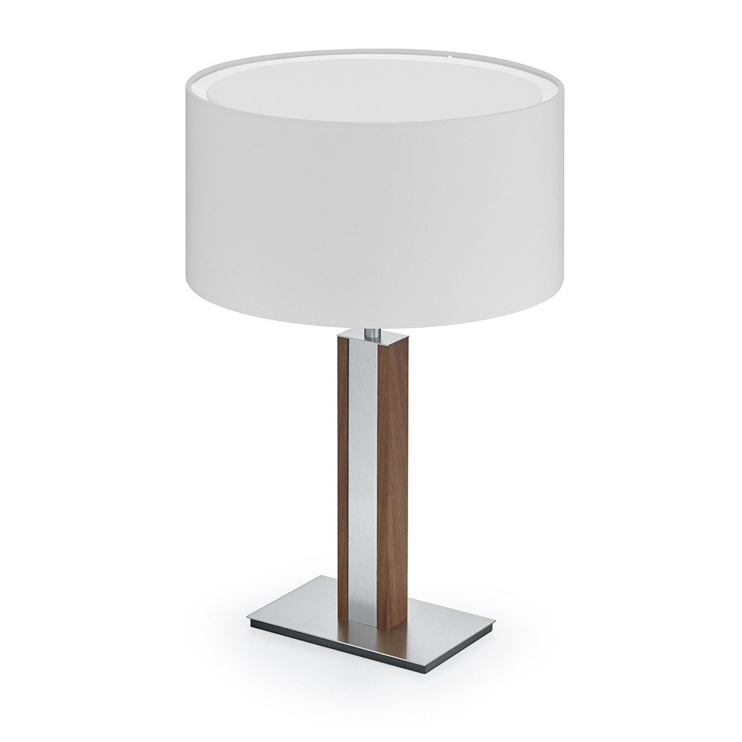 HerzBlut LED Hockerleuchte Karl N mit Nickelapplikation, E27