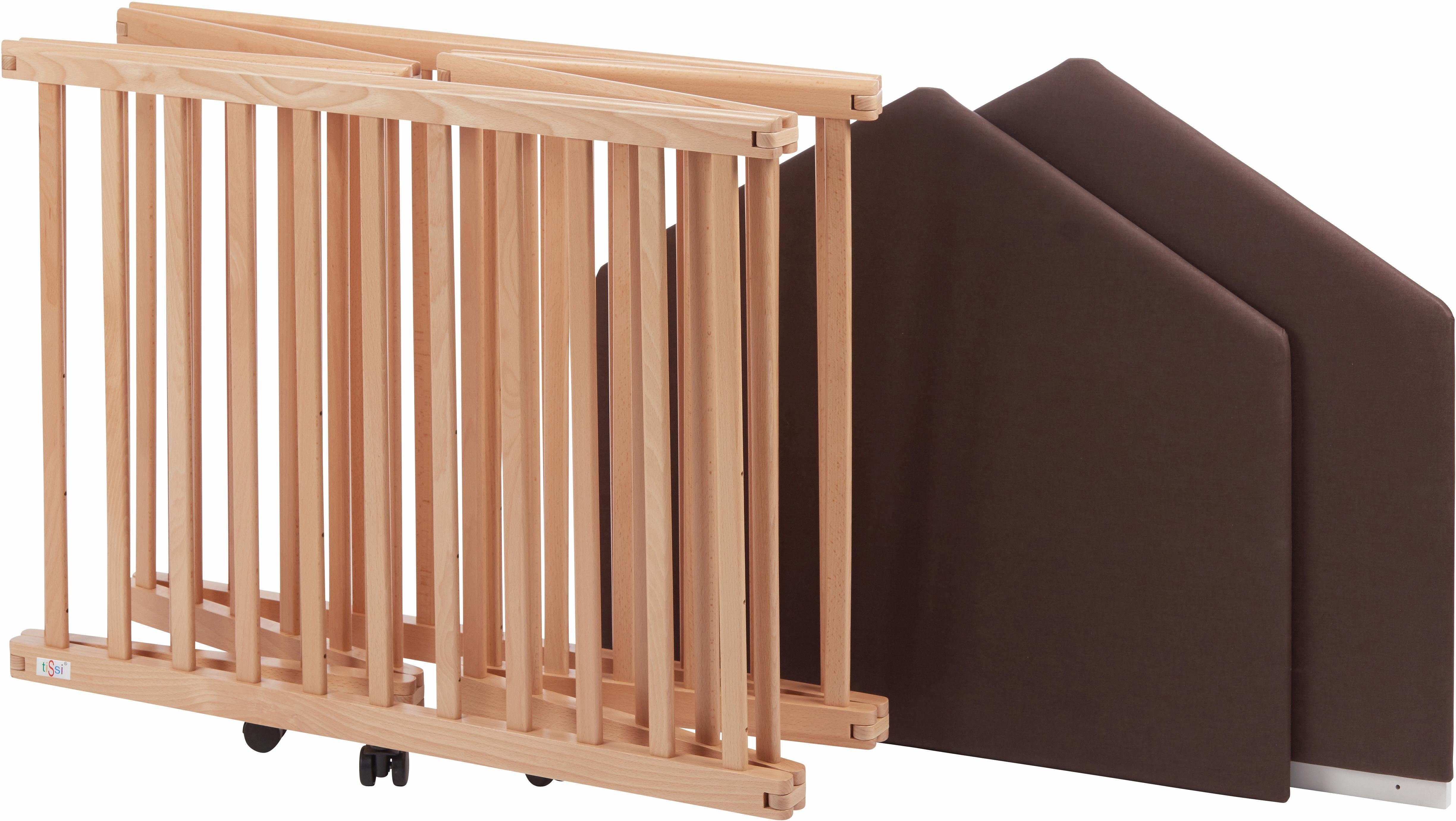 tiSsi® Laufgitter Buche Natur, 6-eckig, zusammenklappbar, günstig online kaufen