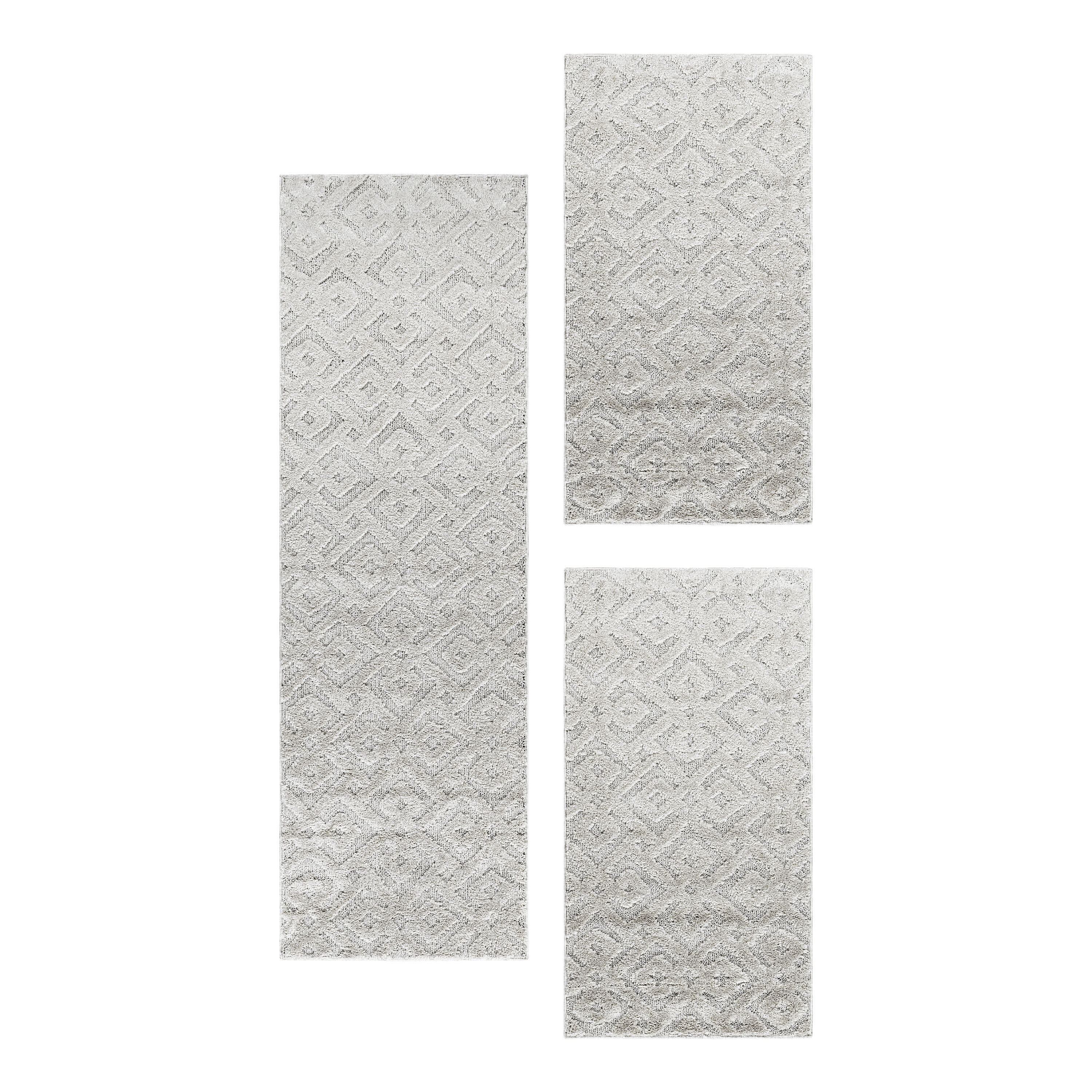 SIMPEX24 Hochflor-Bettumrandung Geometrisch Design, Höhe 20 günstig online kaufen
