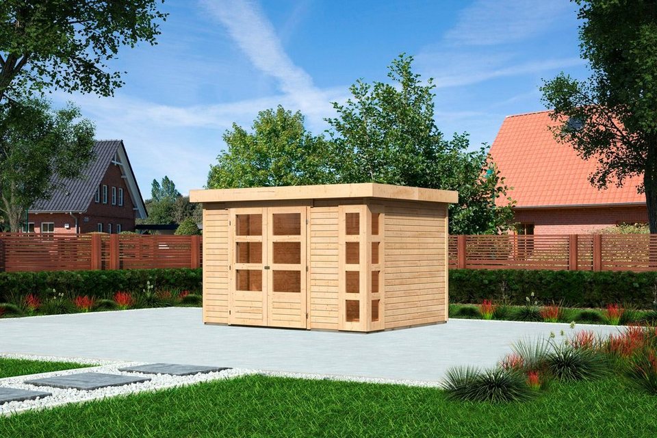 Karibu Gartenhaus Kerko 5, BxT: 329x262 cm, 19 mm Wandstärke