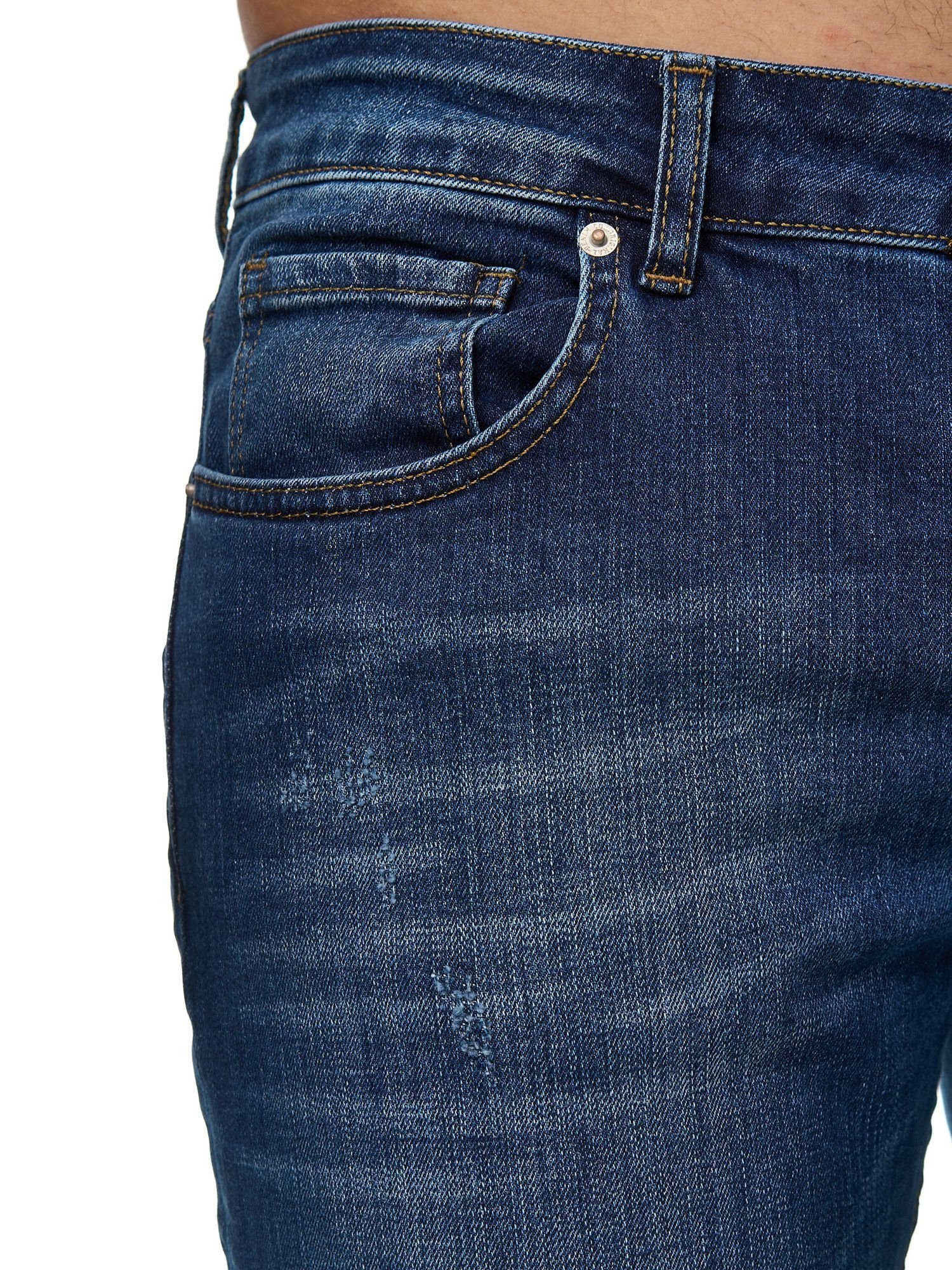 Fit Used Designerjeans Jeans Designer (Jeanshose Slim 1-tlg) Slim-fit-Jeans Jeanshose Herrenjeans Freizeit,Casual 602-JS John Classic Blue Kayna Bootcut, Herren Denim Herrenhose