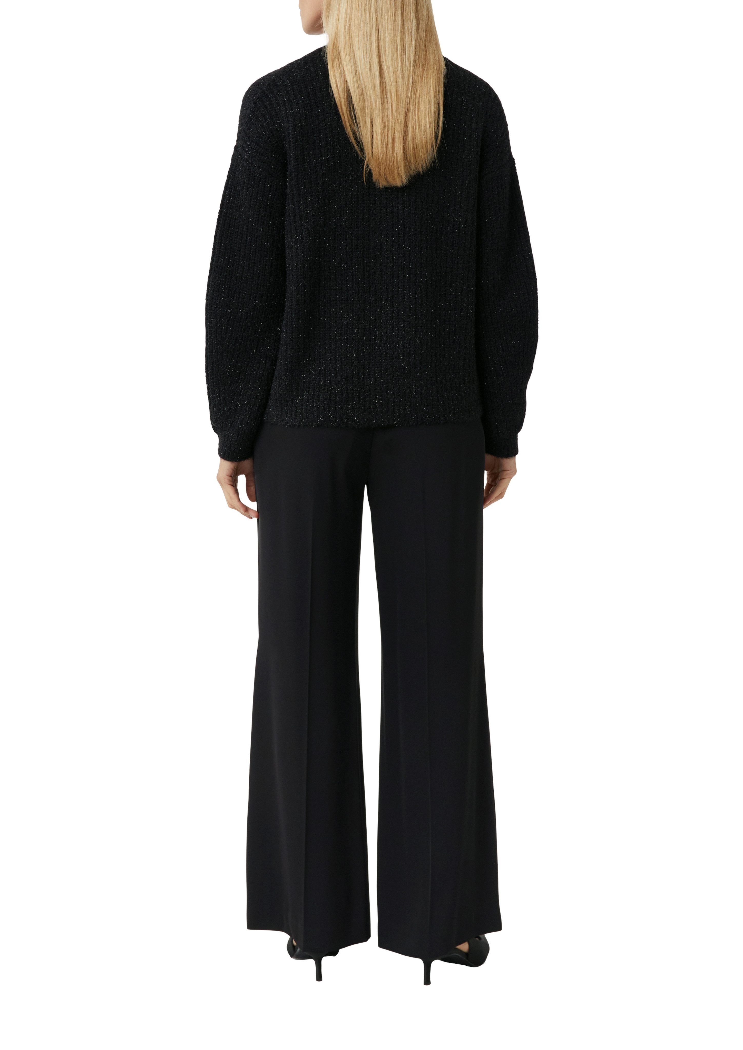 comma Strickjacke mit Glitzerfäden, ohne Verschluss