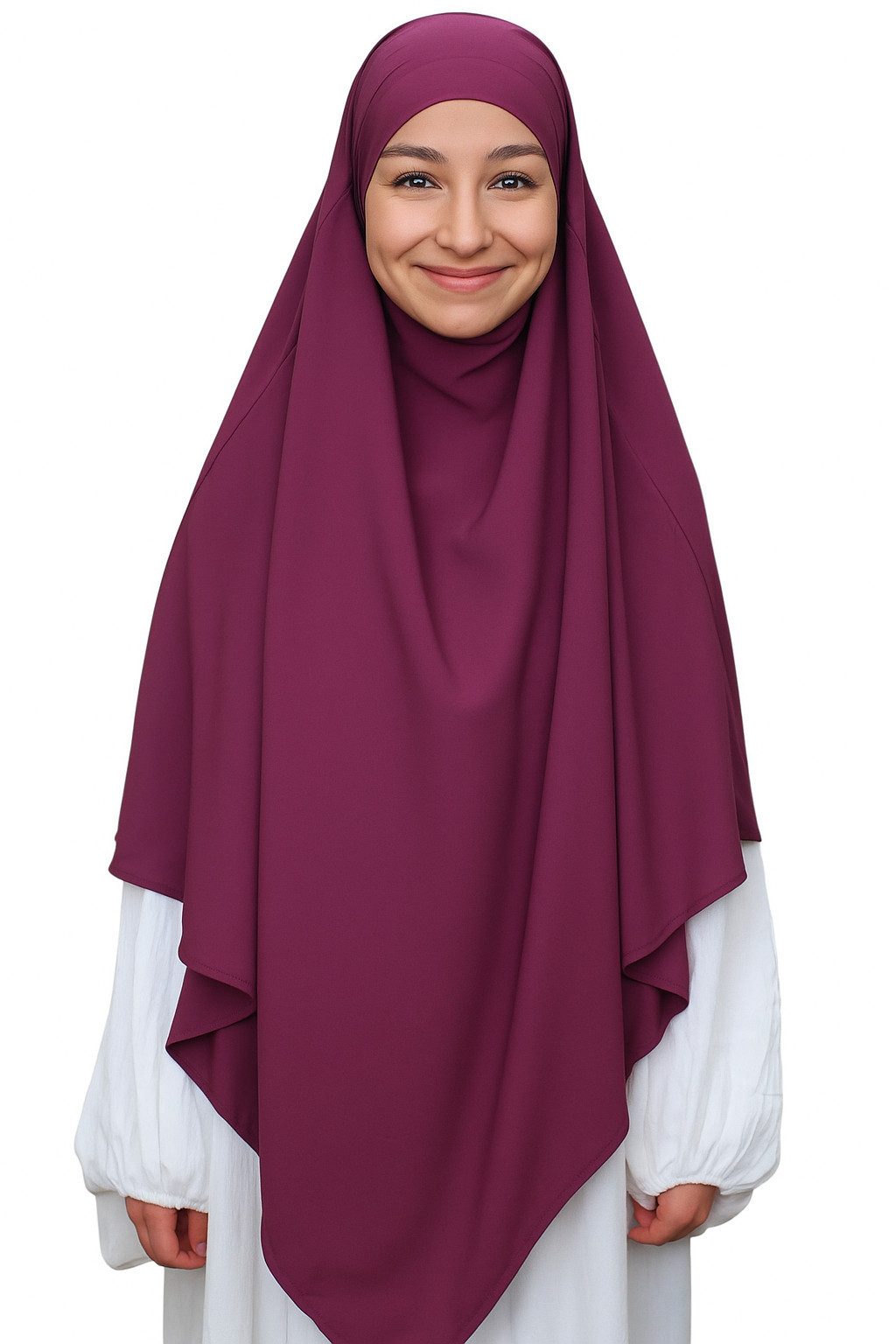 Aymasal Hijab Einlagiger Khimar Hiba Medina Seide Medine Seide islamische Mode (Single item) Einlagiger Khimar Hiba aus Medina Seide – Elegante islamische Mode