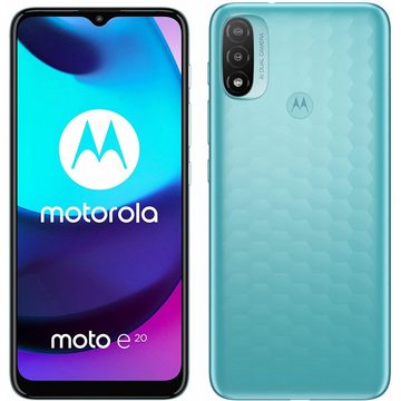 Motorola Moto e20 32 GB / 2 GB - Smartphone - coastal blue Smartphone (6,5 Zoll, 32 GB Speicherplatz)