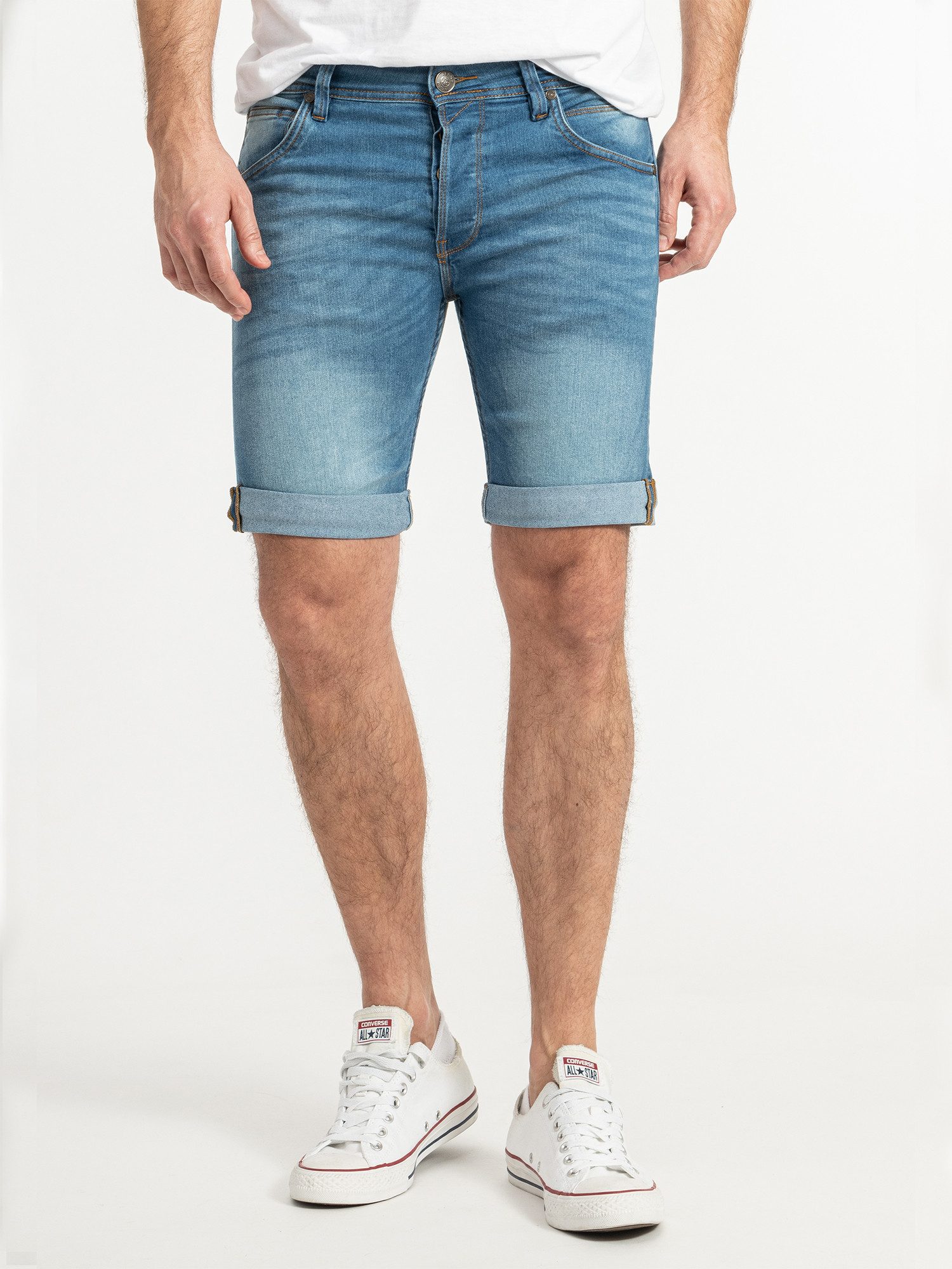 Rock Creek Jeansshorts Herren Shorts Bermuda Blau H-374