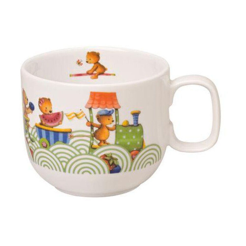 Villeroy & Boch Kinderbecher Kinderbecher 0,17 l Kiddy Bears Hungry as a bear, 1-tlg., Premium Porcelain, Kinderbecher, 0,17 l, Premium Porcelain, rot
