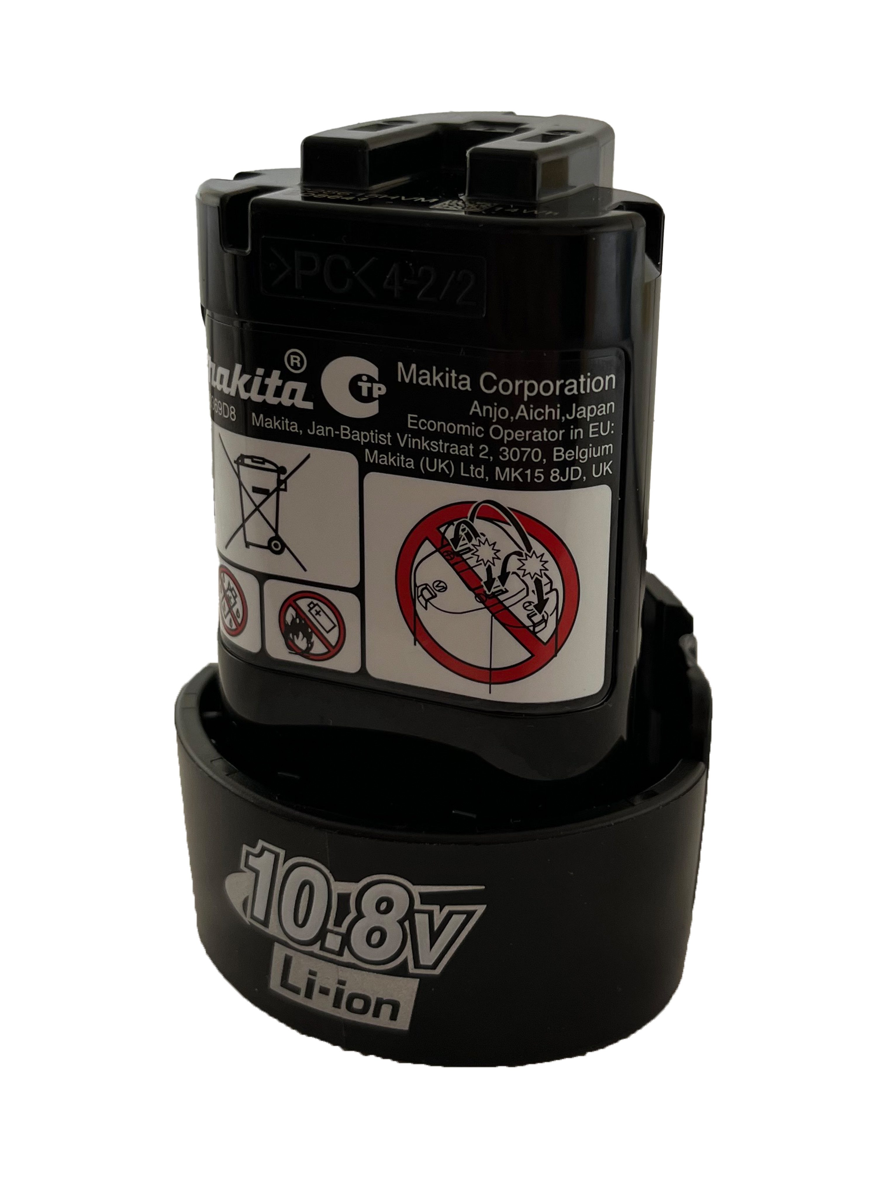 Makita BL1013 Akkupacks, 10,8 V Li-Ion-Steckakku 1,3 Ah