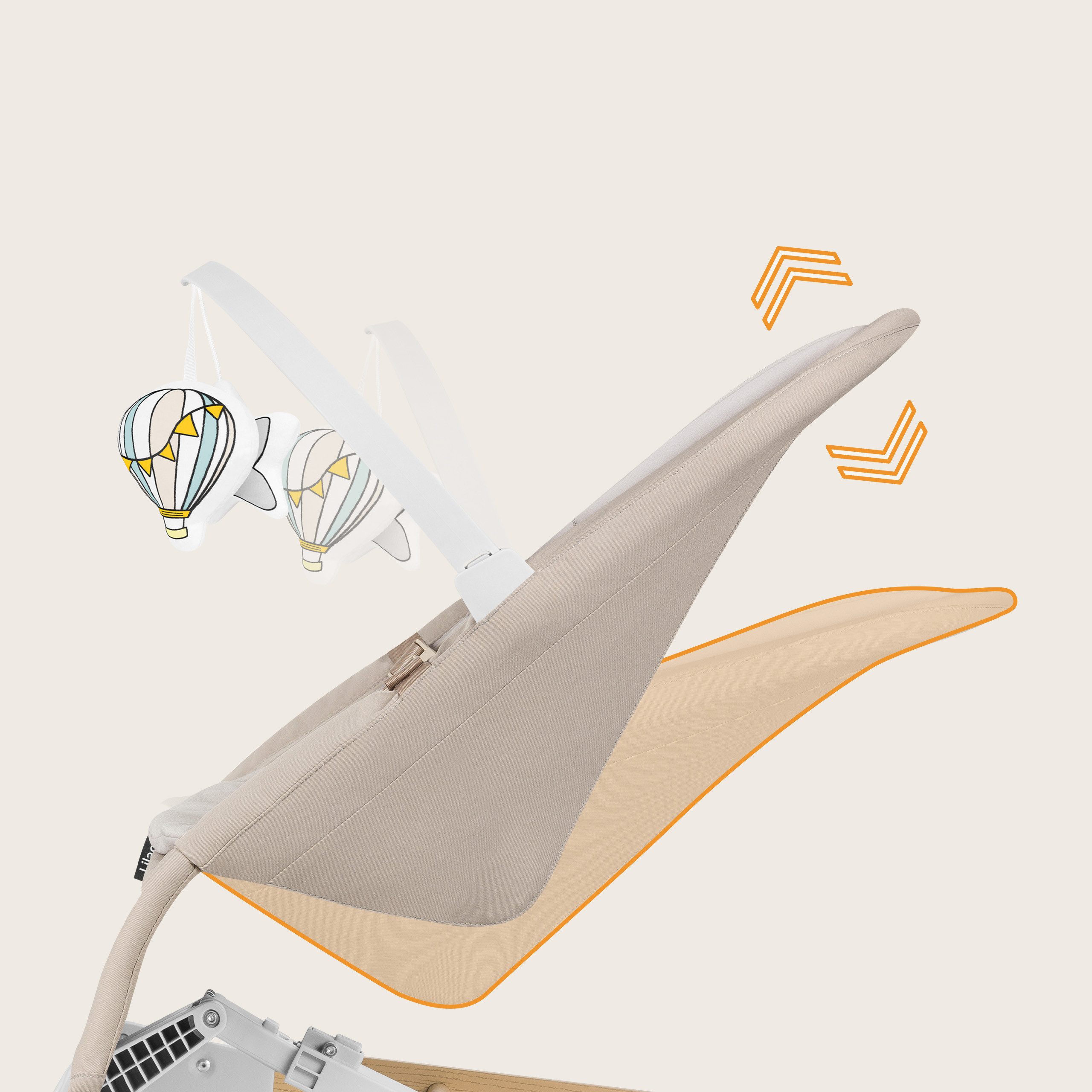 lionelo Babywippe LILAC, Flach klappbar/Bambus-Kissen/Hypoallergen/3-Punkt- günstig online kaufen