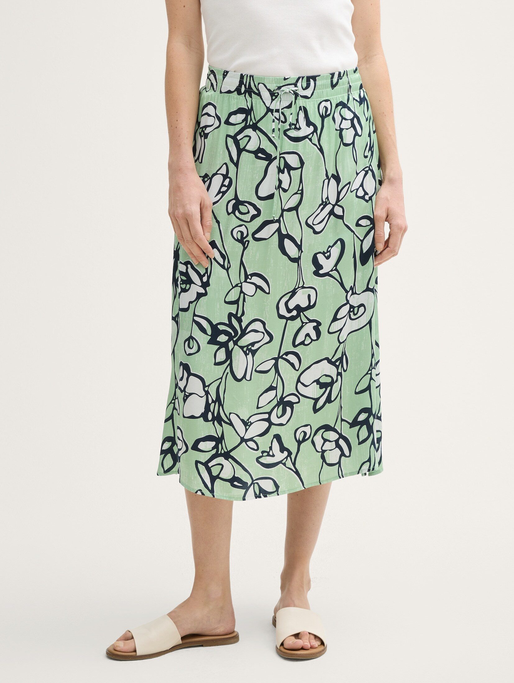 TOM TAILOR Sommerrock High Waist Satin günstig online kaufen