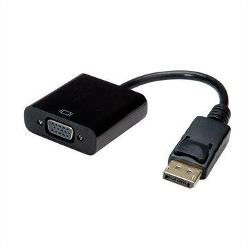 VALUE DisplayPort - VGA Adapter, DP ST - VGA BU Audio- & Video-Adapter DisplayPort Männlich (Stecker) zu HD D-Sub 15-polig (HD-15), VGA Weiblich (Buchse), 15.0 cm, passiv