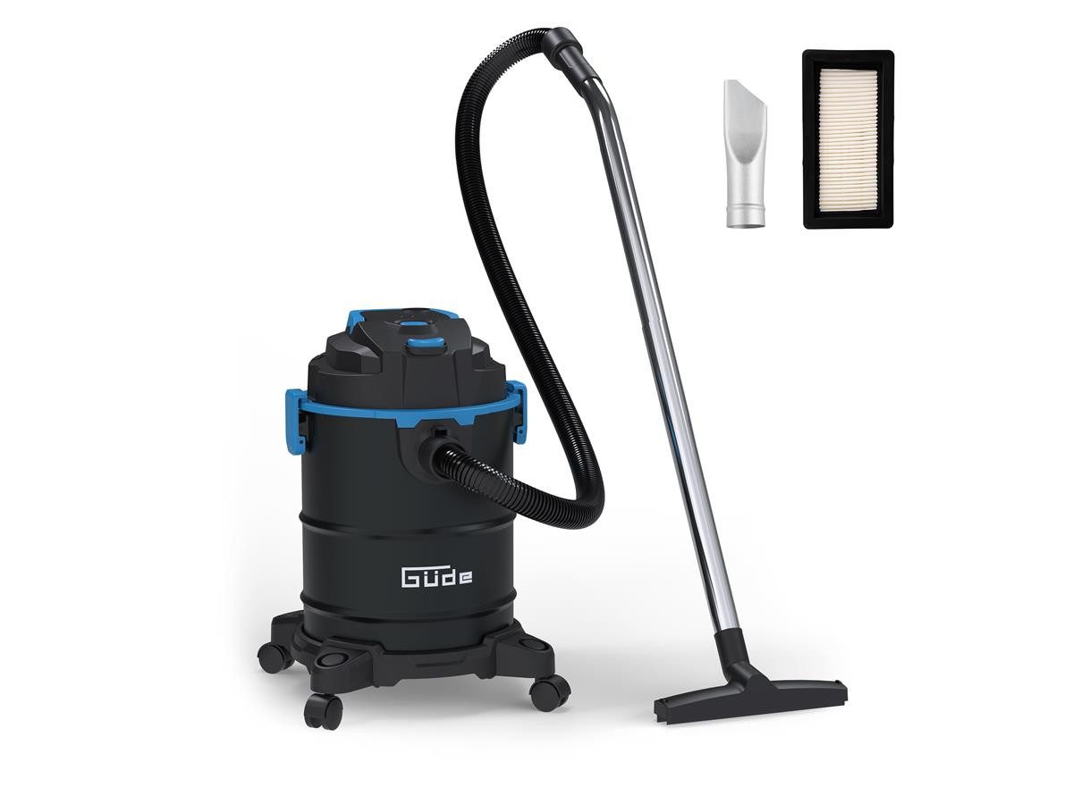 Güde Aschesauger GA 20-1200, 1200 W, beutellos, 1200 W, 20 L Stahlbehälter, mit Zubehör
