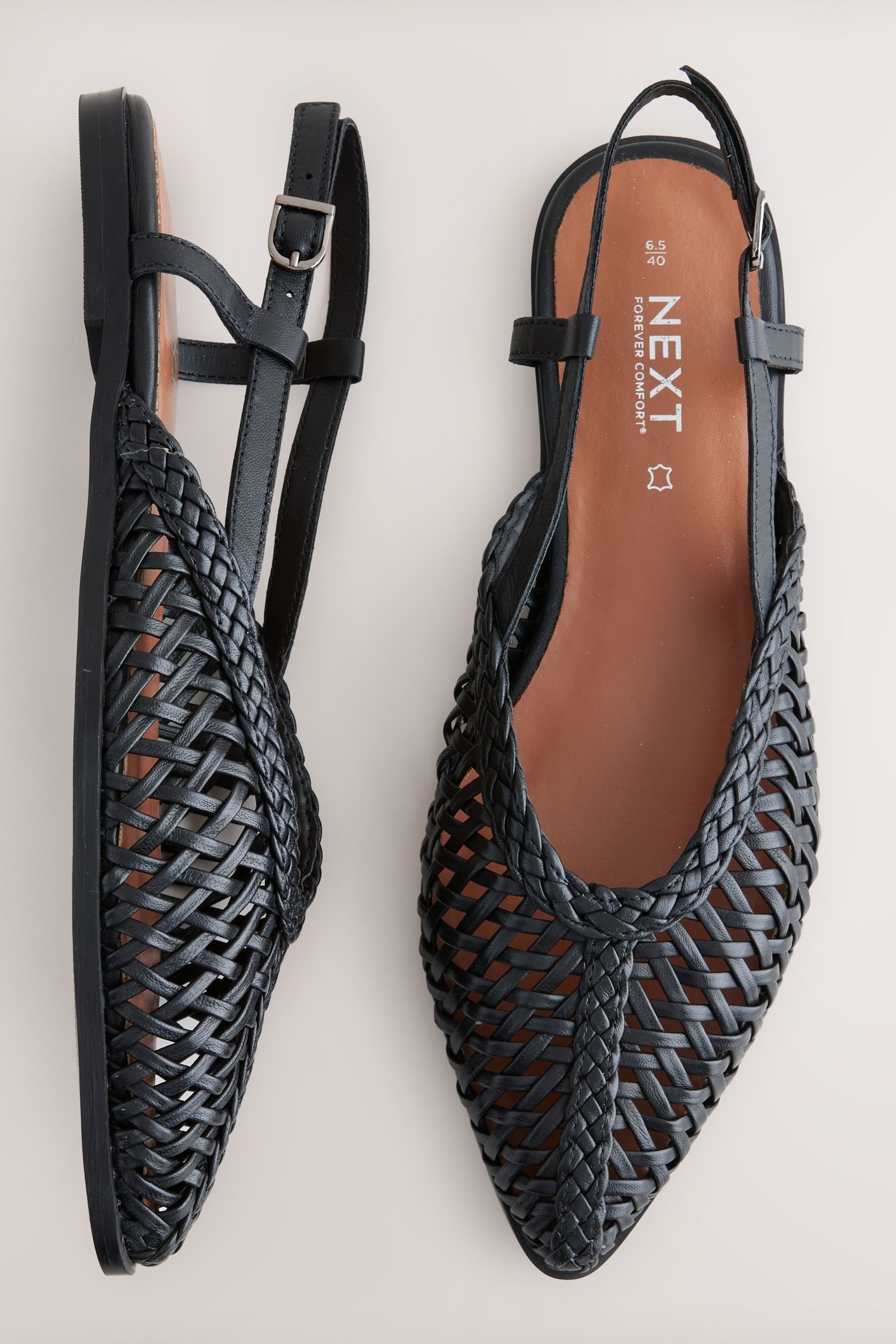 Next Forever Comfort® spitze Leder-Slingbacks Slingsandale (1-tlg)