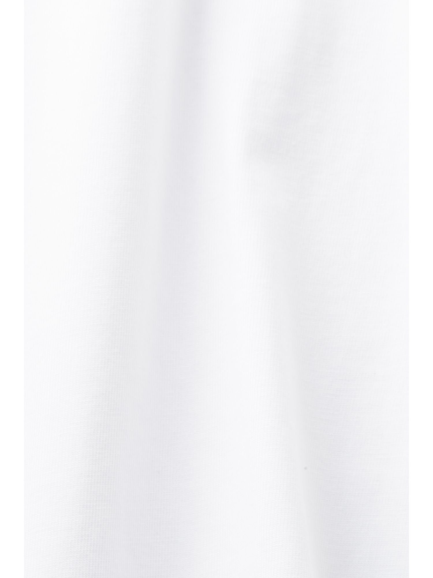 Esprit T-Shirt Kurzärmliges Logo-T-Shirt (1-tlg) WHITE