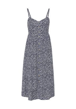 LASCANA Sommerkleid aus Leinenmix, Midikleid mit Zierknopfleiste, Strandkleid