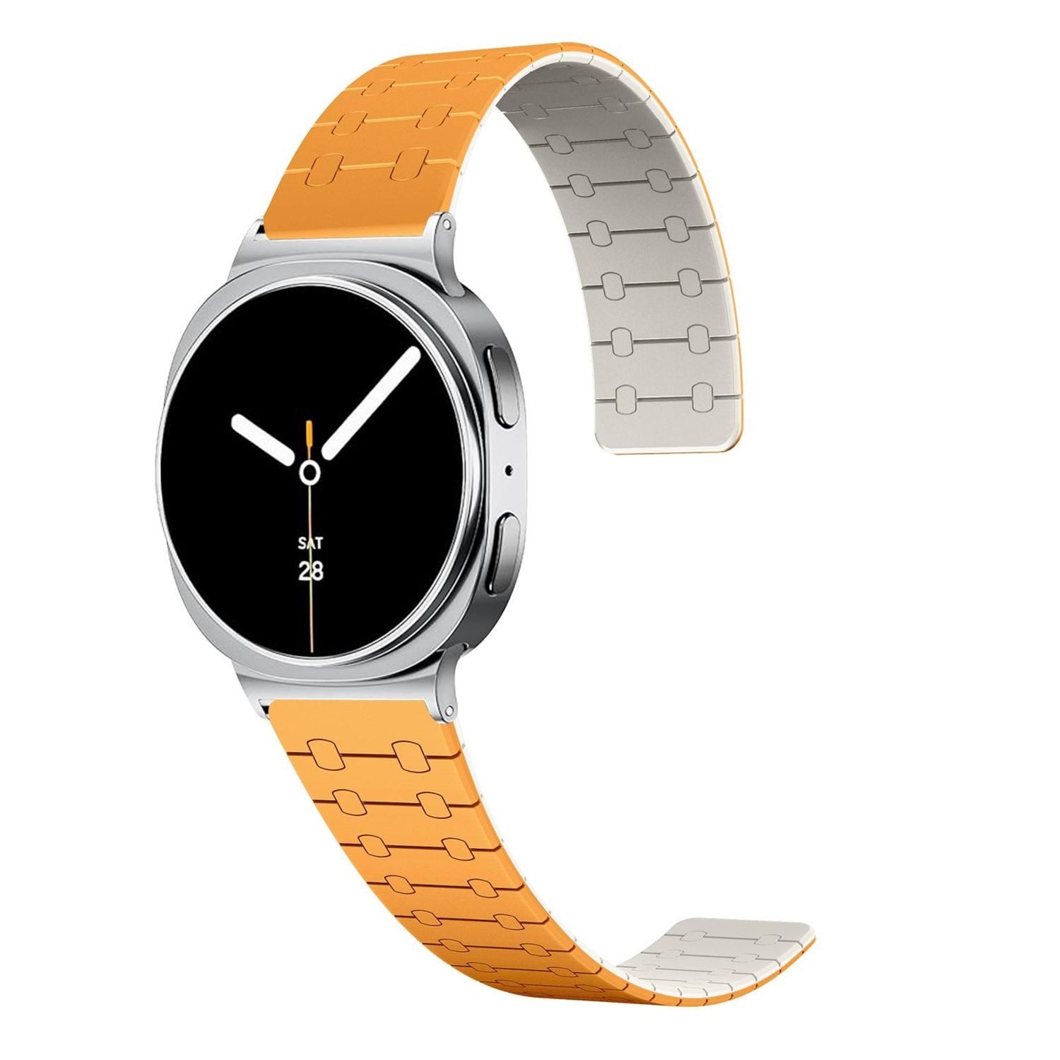 Wigento Smartwatch-Armband Für Samsung Galaxy Watch 8 / 8 Classic Color Sil günstig online kaufen