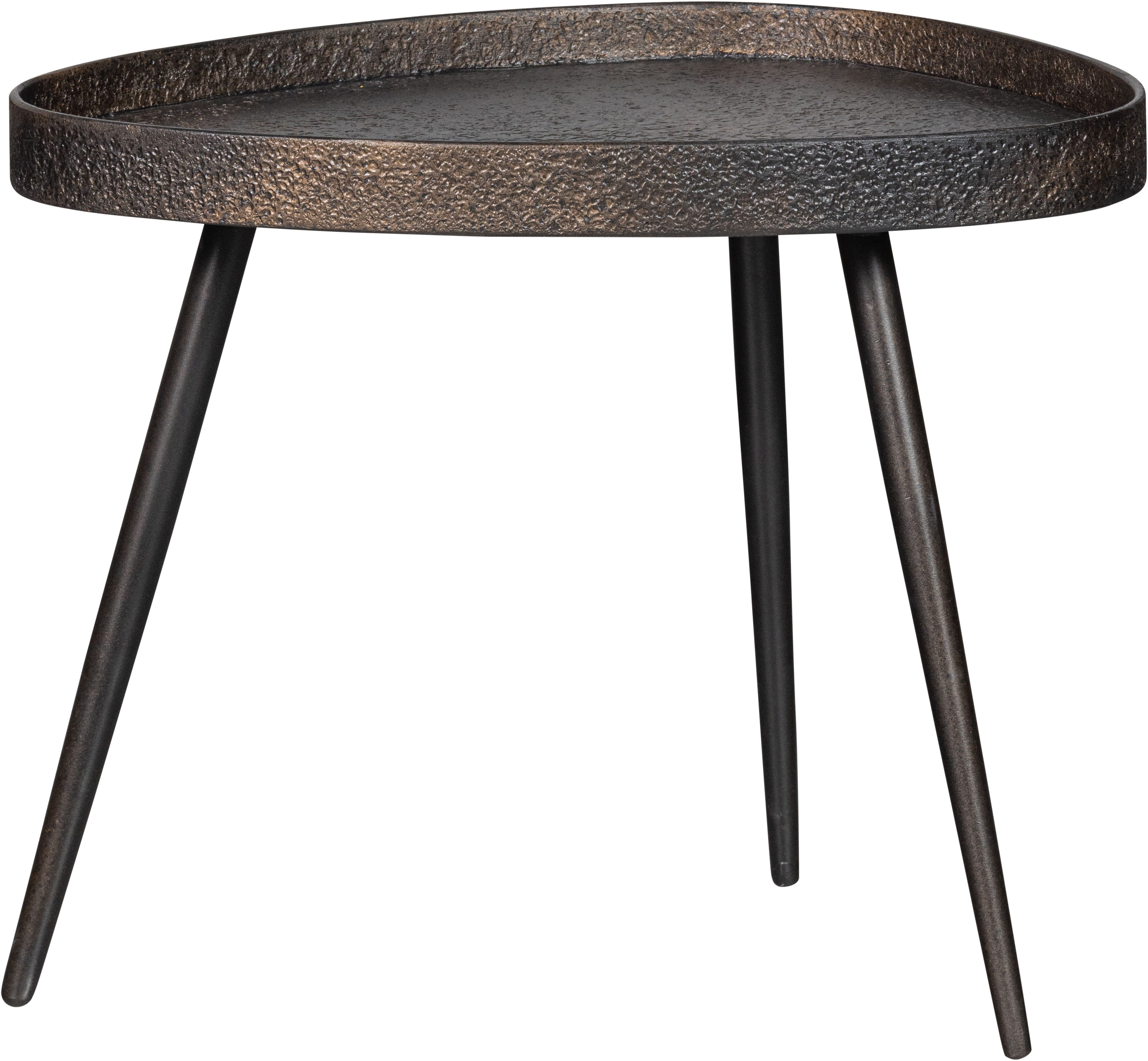 WOOOD Beistelltisch Crude mit Multiplex-Zinkbeschichtung und Metallbeinen 71 x 52 x 39 cm (Set, 2-St), 2er-Set, unterschiedliche Größen im Set, Tragkraft je 15 kg